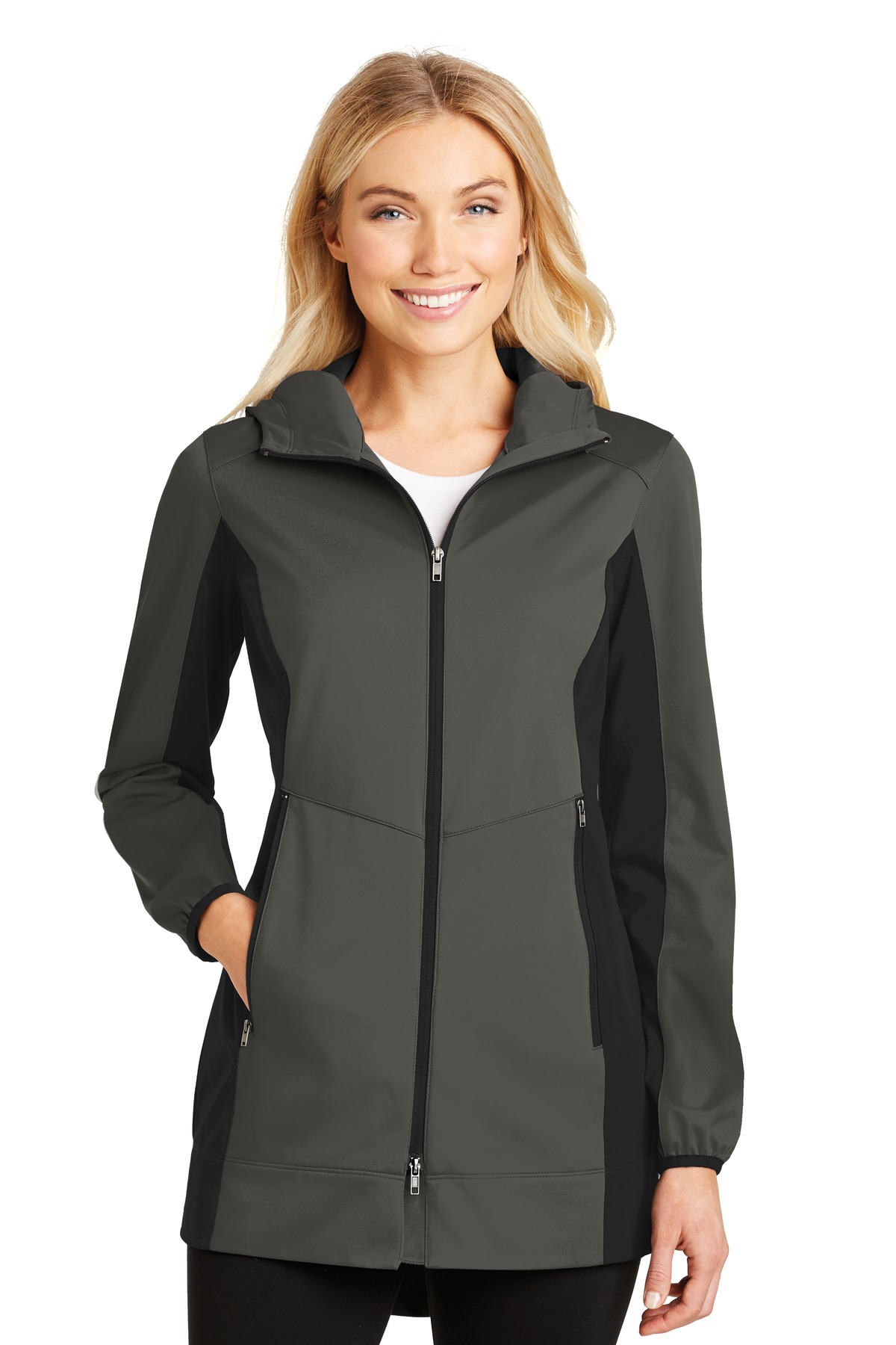 Port Authority Ladies Active Hooded Soft Shell Jacket. L719