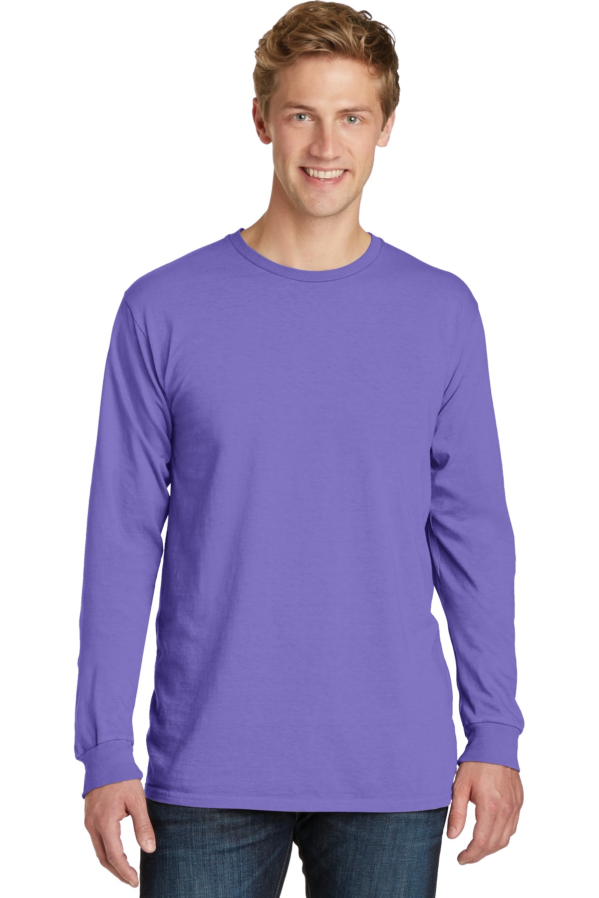 Port & Company Beach Wash Garment-Dyed Long Sleeve T-Shirt PC099LS