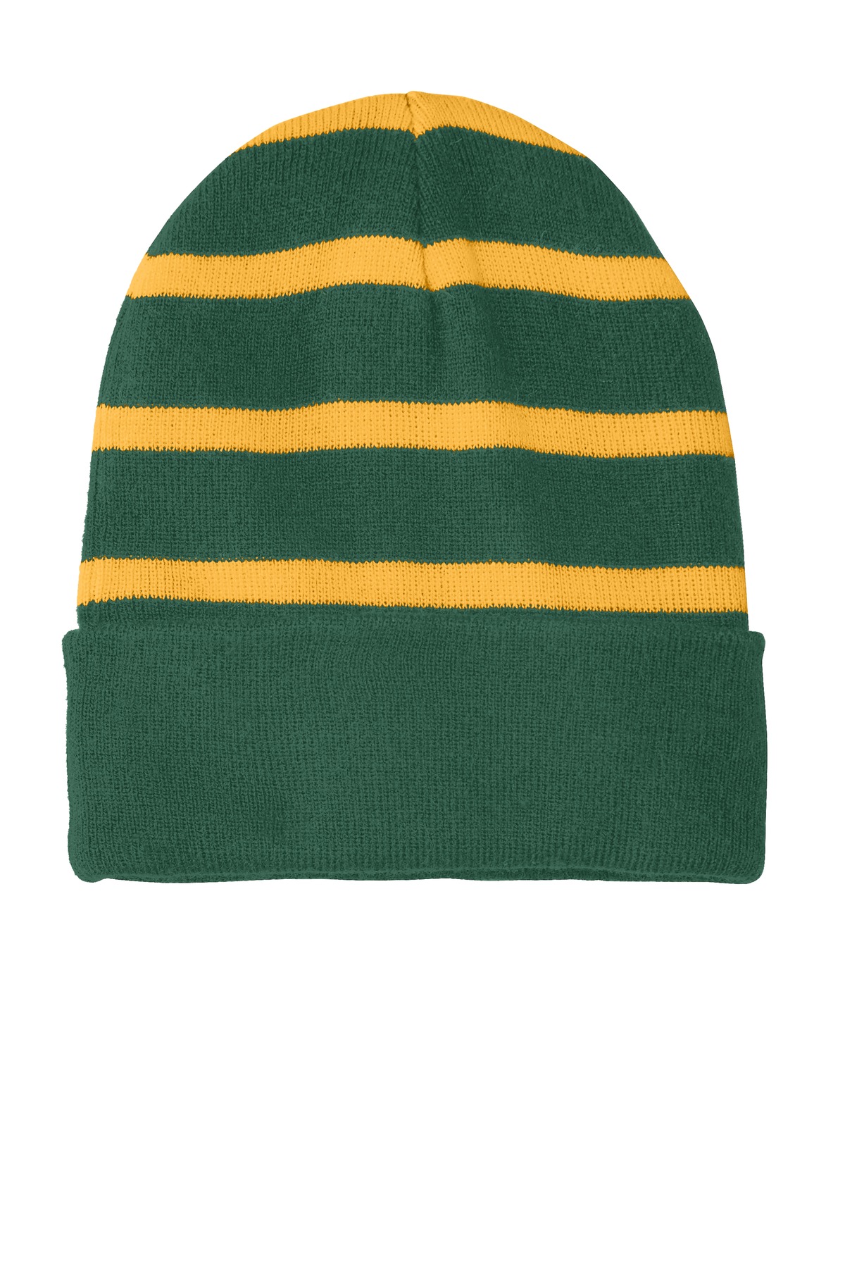 Sport-Tek Striped Beanie with Solid Band. STC31