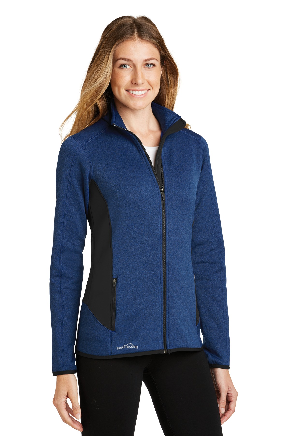 Eddie Bauer Women's Full-Zip Heather Stretch Fleece Jacket. EB239