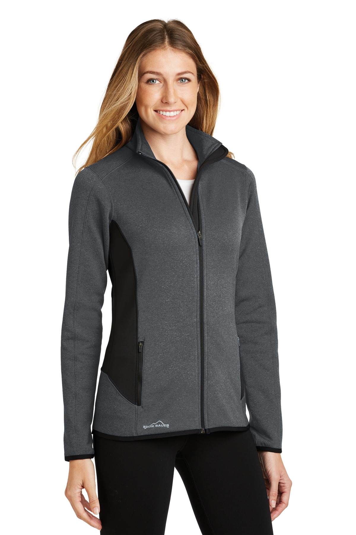 Eddie Bauer Women's Full-Zip Heather Stretch Fleece Jacket. EB239