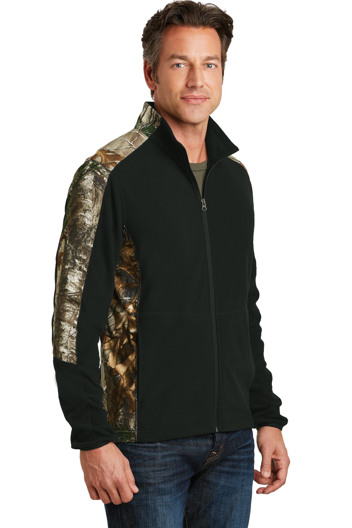 Port Authority Camouflage Microfleece Full-Zip Jacket. F230C