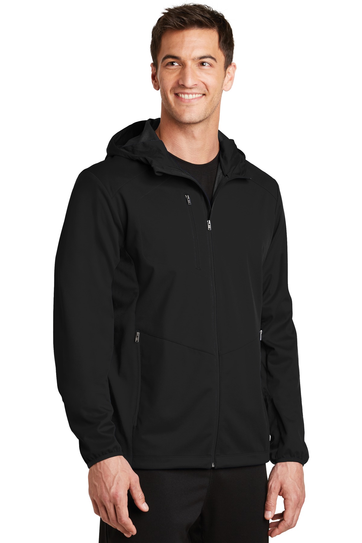 Port Authority Active Hooded Soft Shell Jacket. J719