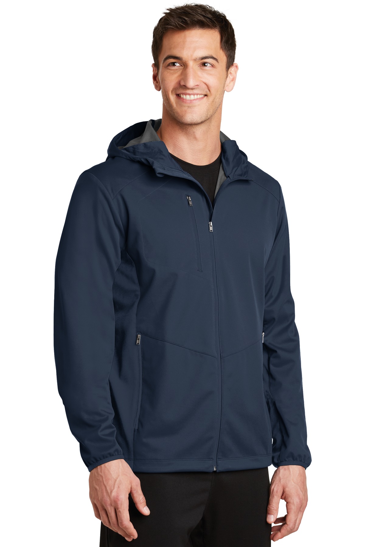 Port Authority Active Hooded Soft Shell Jacket. J719