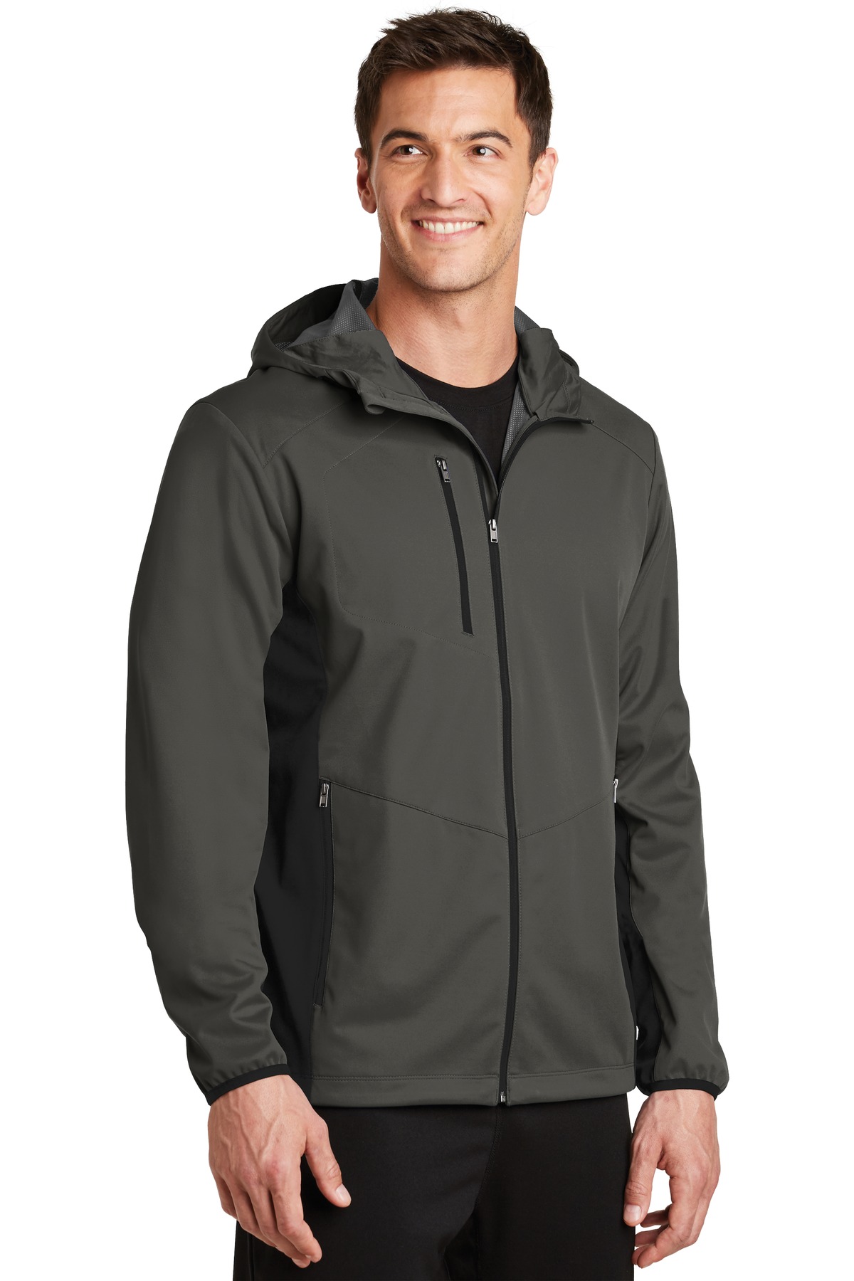 Port Authority Active Hooded Soft Shell Jacket. J719