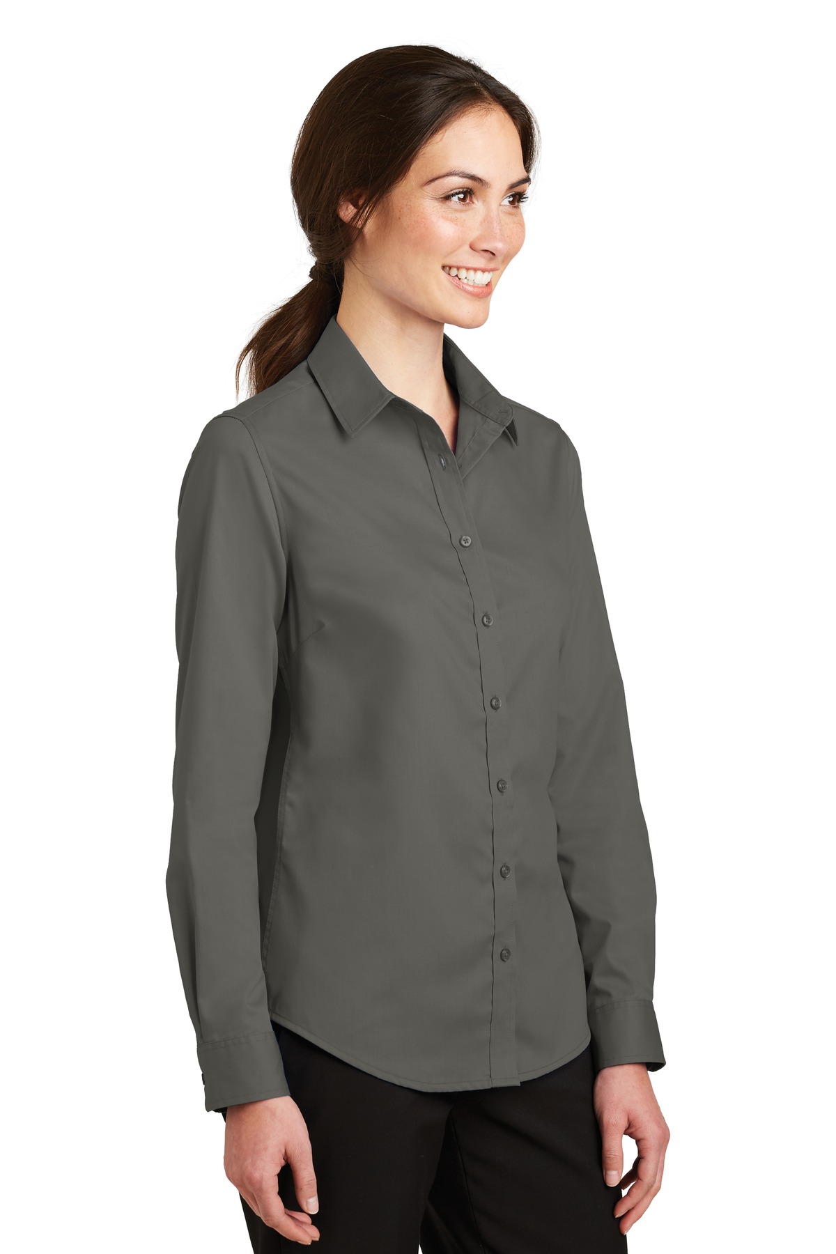 Port Authority Women's SuperPro Twill Shirt. L663