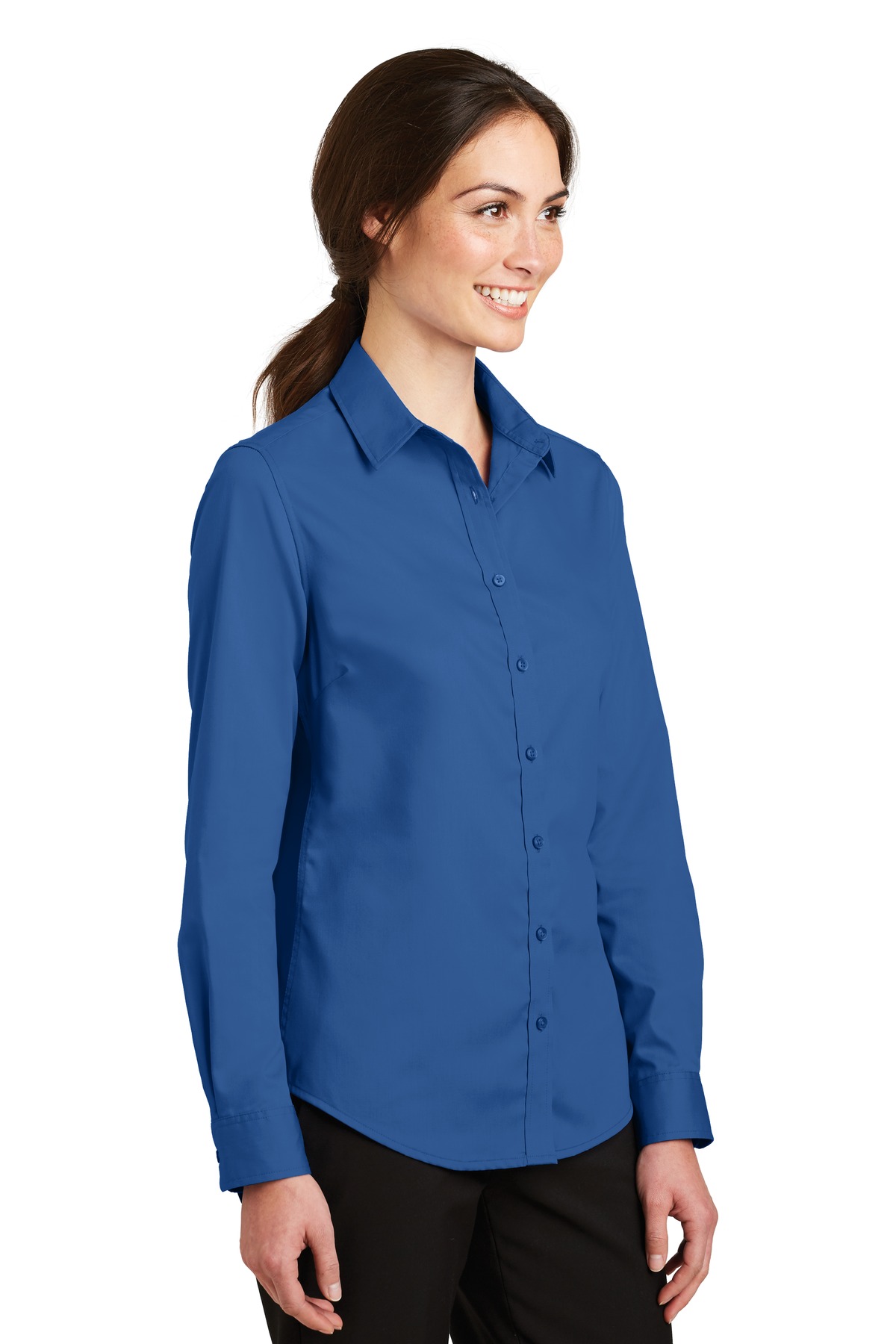 Port Authority Women's SuperPro Twill Shirt. L663