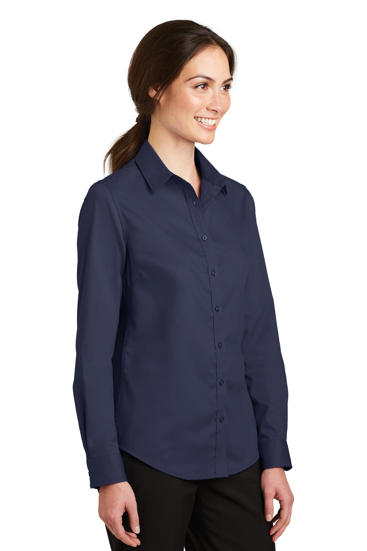 Port Authority Women's SuperPro Twill Shirt. L663