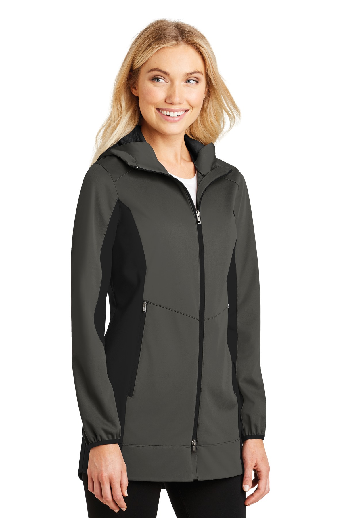 Port Authority Women's Active Hooded Soft Shell Jacket. L719
