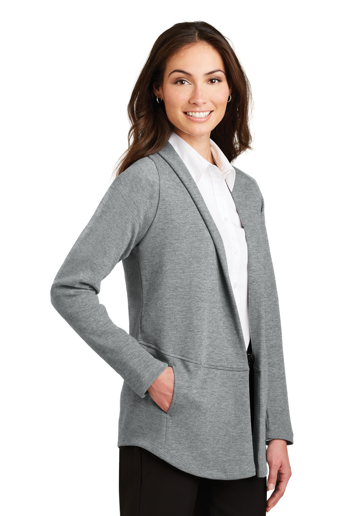 Port Authority Women's Interlock Cardigan. L807