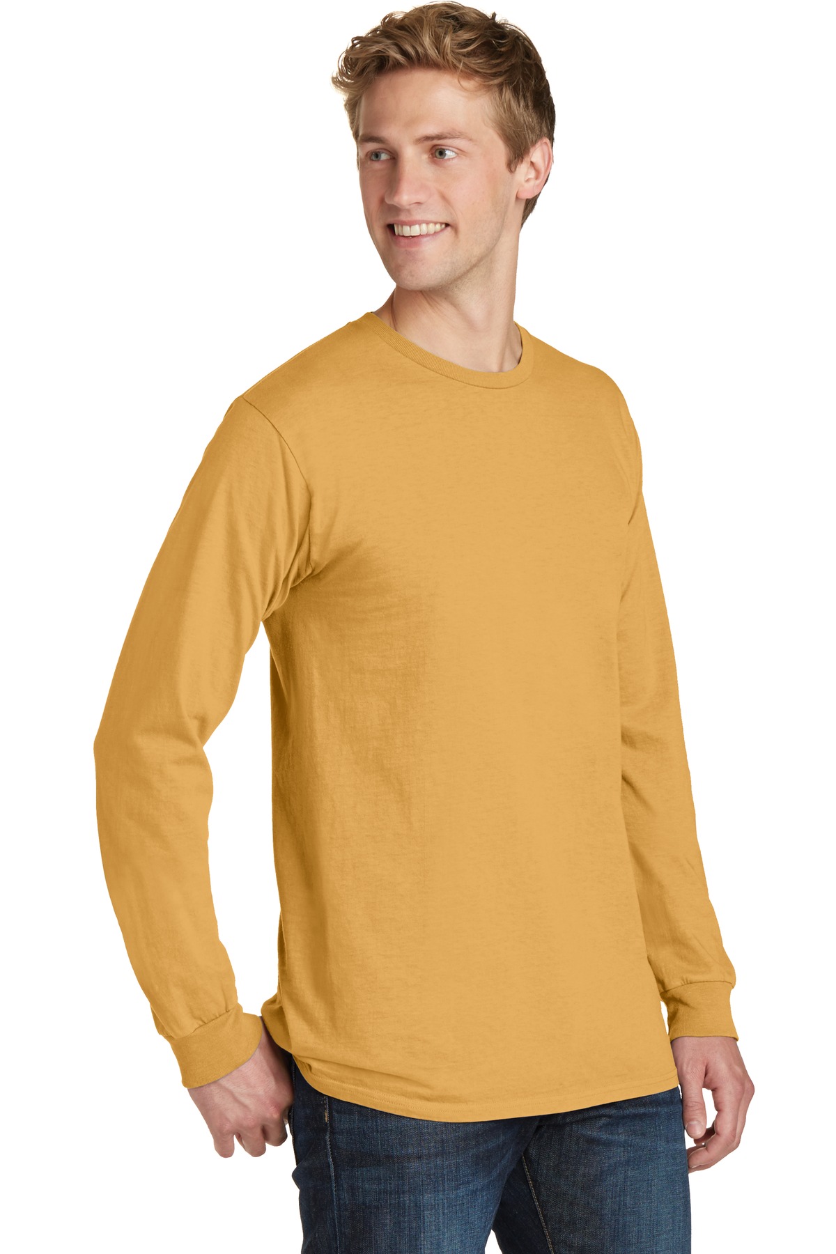 Port & Co Beach Wash Garment-Dyed Long Sleeve Tee PC099LS
