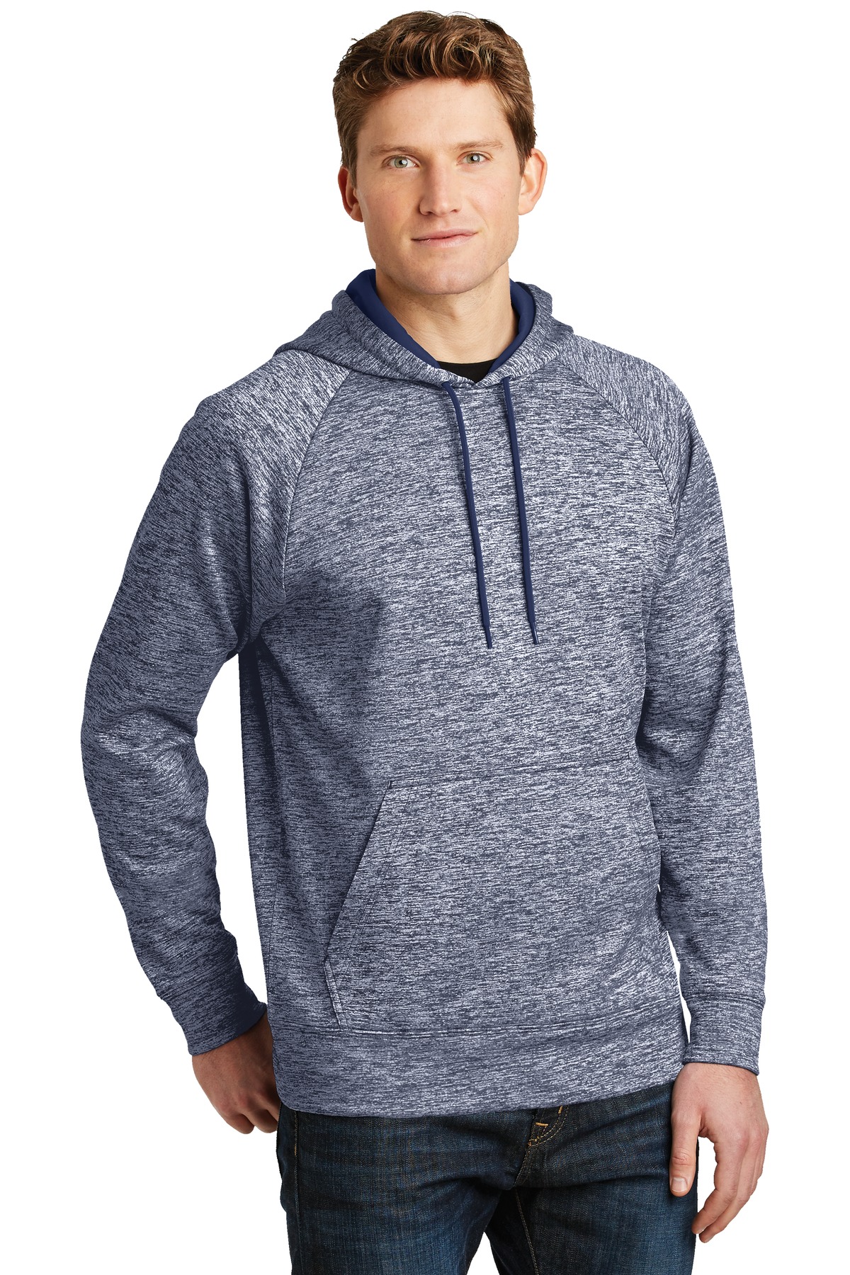 Sport-Tek PosiCharge Electric Heather Fleece Hooded Pullover. ST225