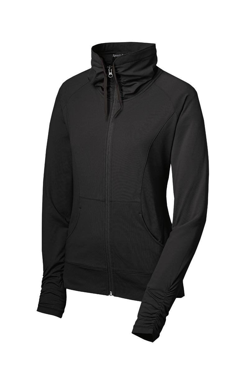 Sport-Tek Women's Sport-Wick Stretch Full-Zip Jacket. LST852