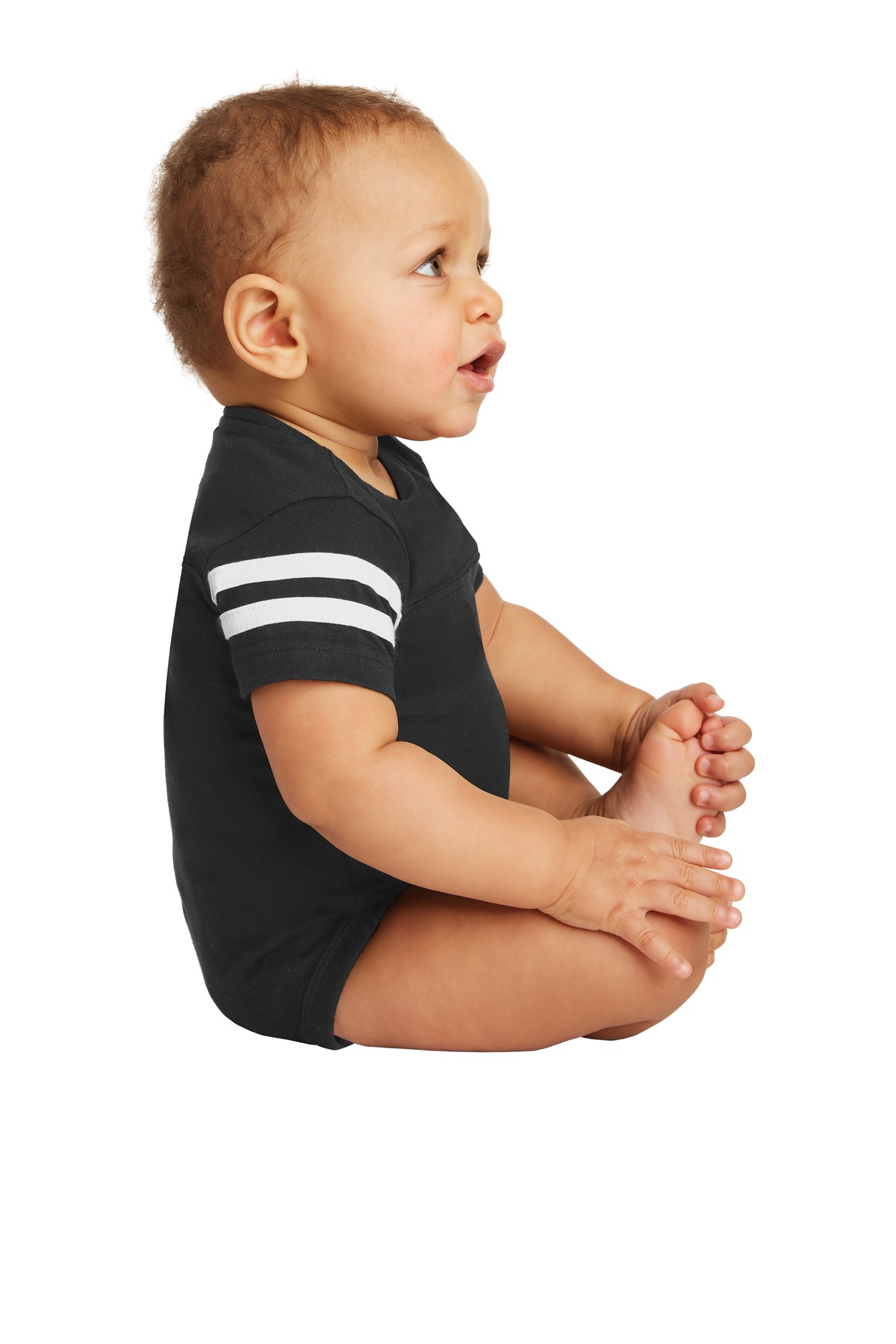 Rabbit Skins Infant Football Fine Jersey Bodysuit. RS4437