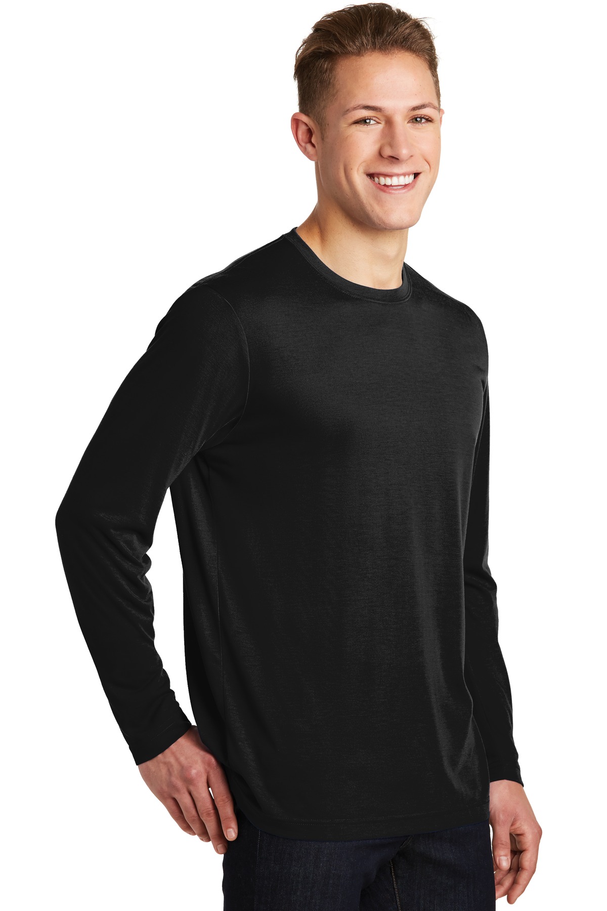 Sport-Tek Long Sleeve PosiCharge Competitor Cotton Touch Tee. ST450LS