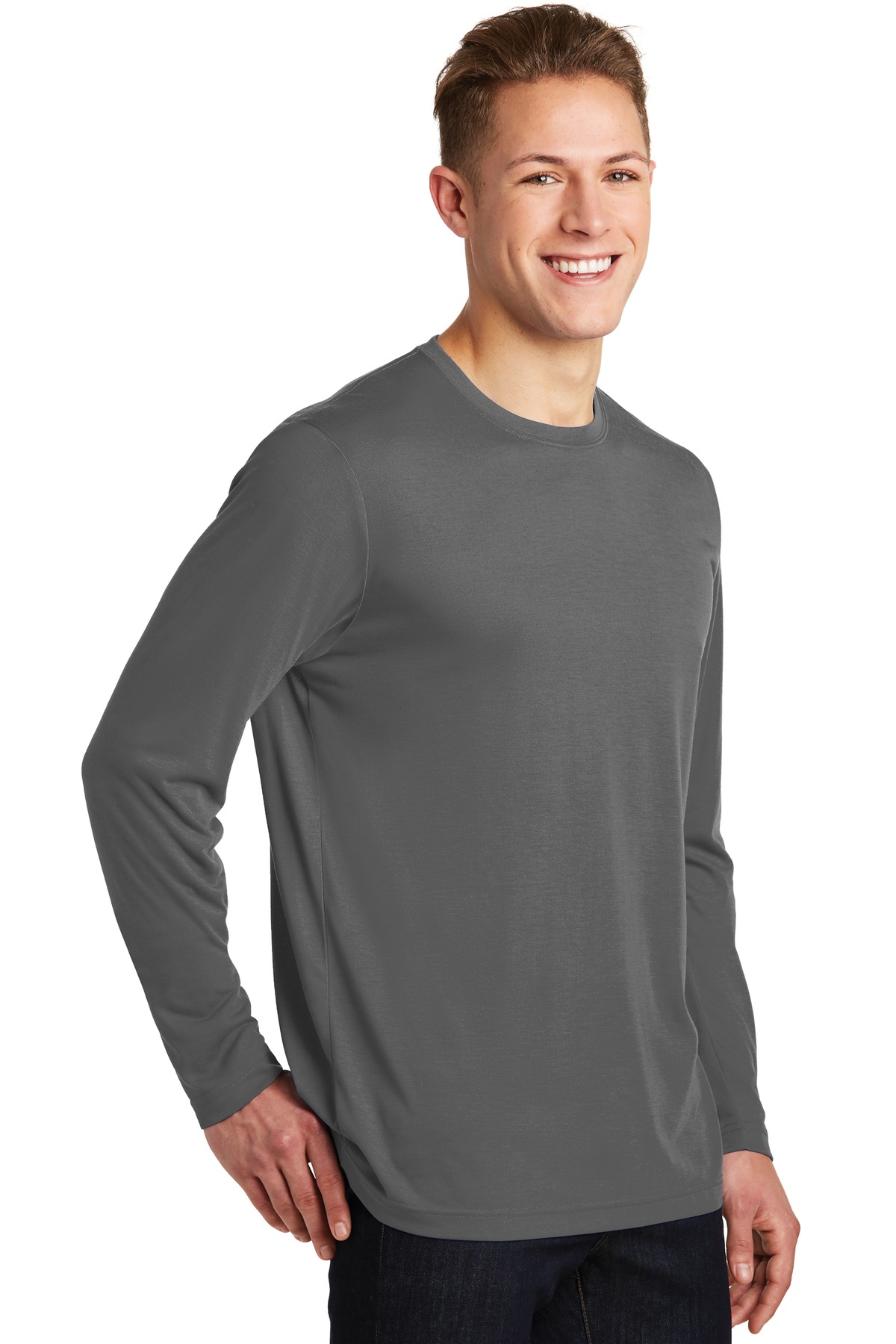 Sport-Tek Long Sleeve PosiCharge Competitor Cotton Touch Tee. ST450LS