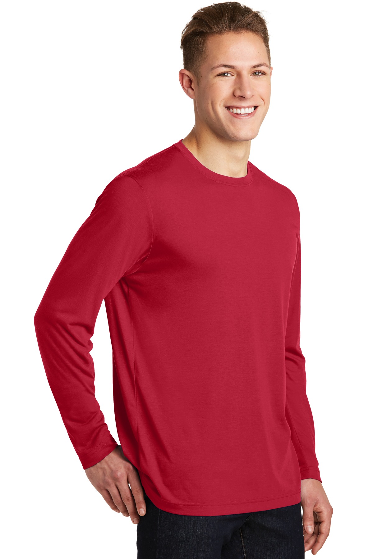 Sport-Tek Long Sleeve PosiCharge Competitor Cotton Touch Tee. ST450LS