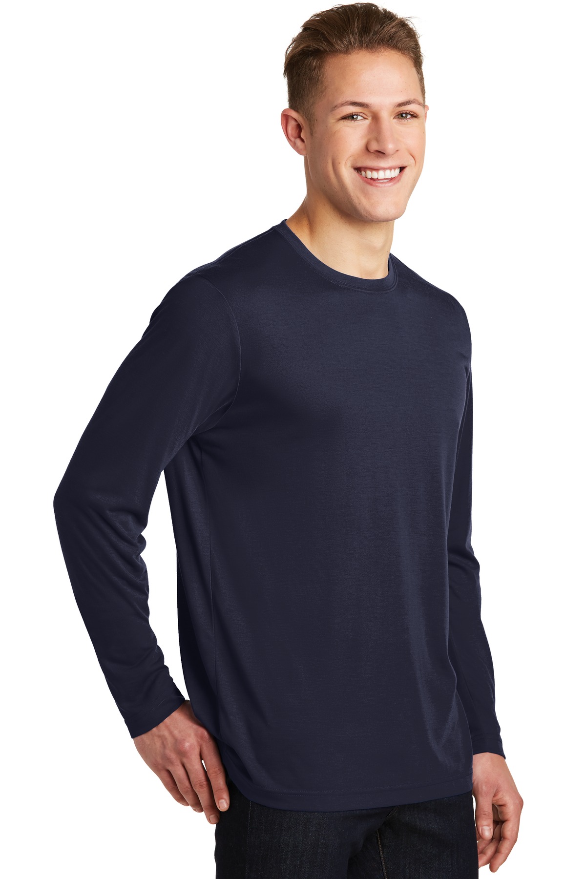 Sport-Tek Long Sleeve PosiCharge Competitor Cotton Touch Tee. ST450LS