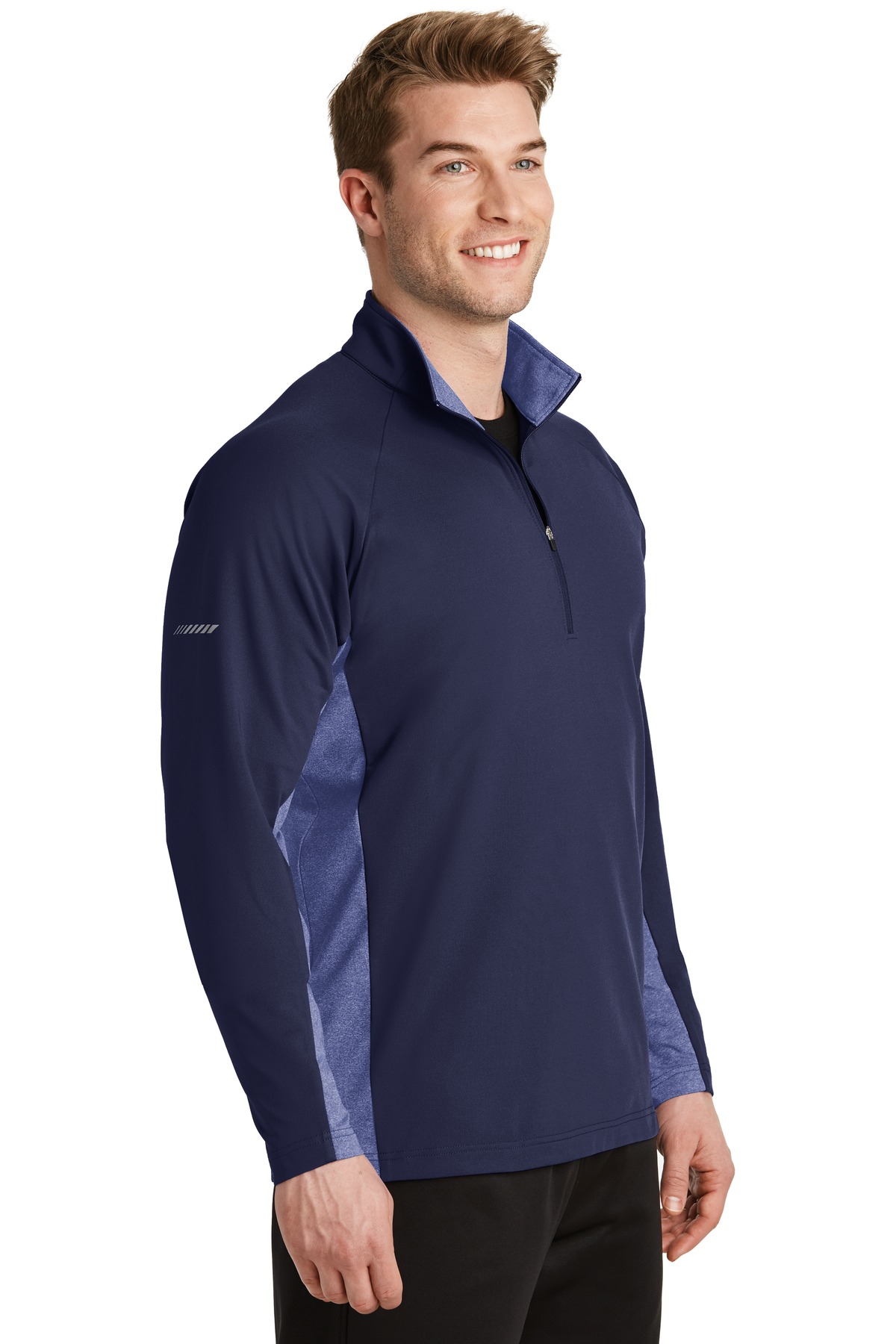 Sport-Tek Sport-Wick Stretch Contrast 1/4-Zip Pullover. ST854