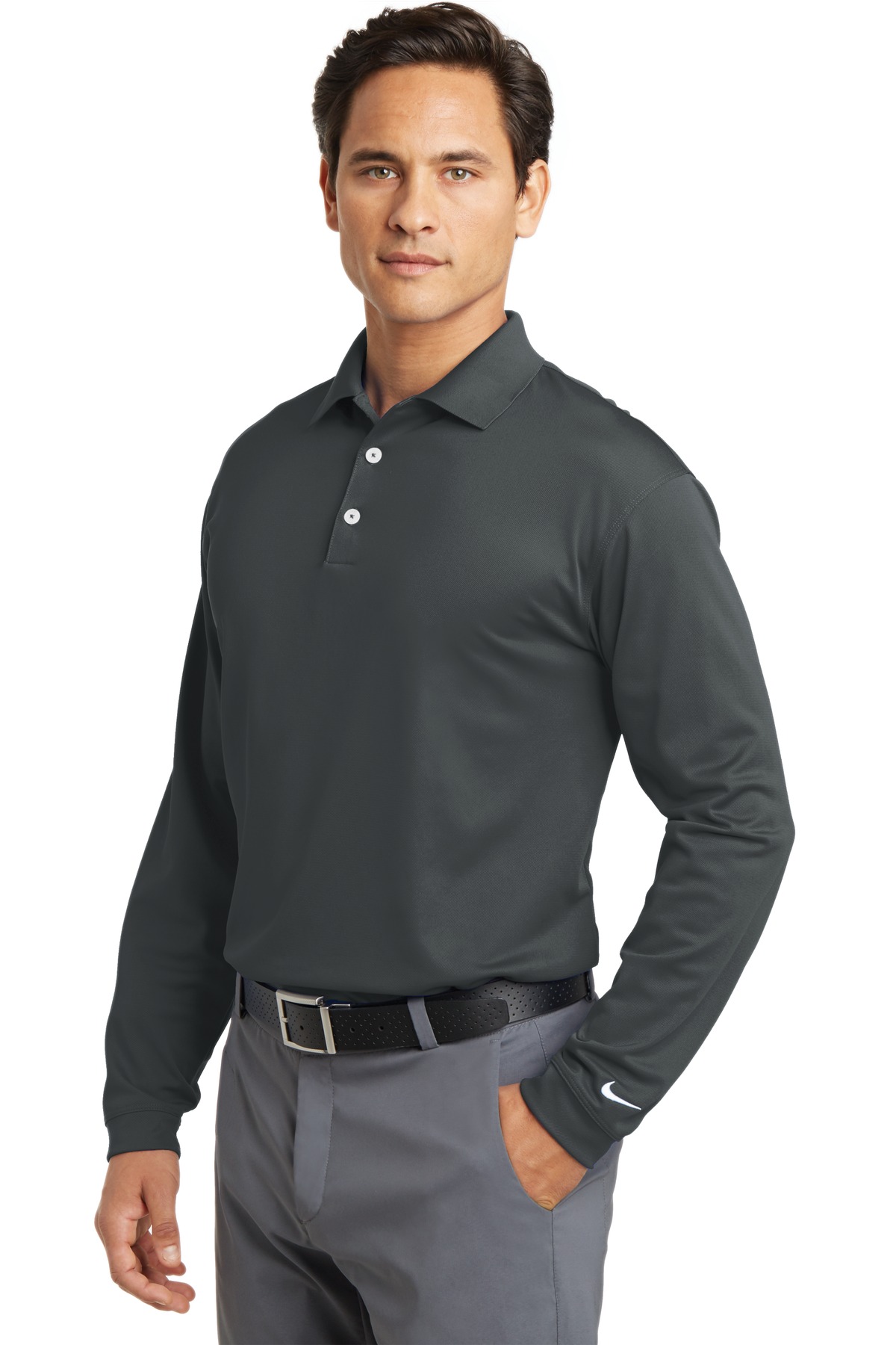 Nike Long Sleeve Dri-FIT Stretch Tech Polo. 466364