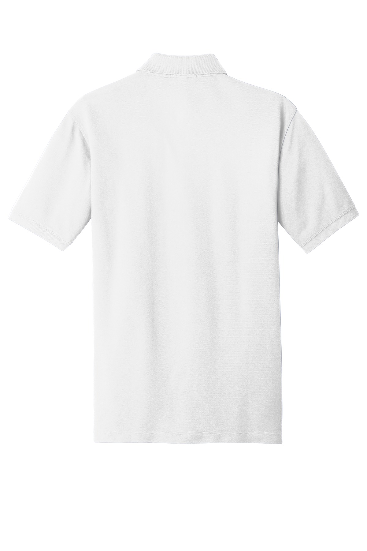 Port Authority EZCotton Polo. K8000 in White — Back