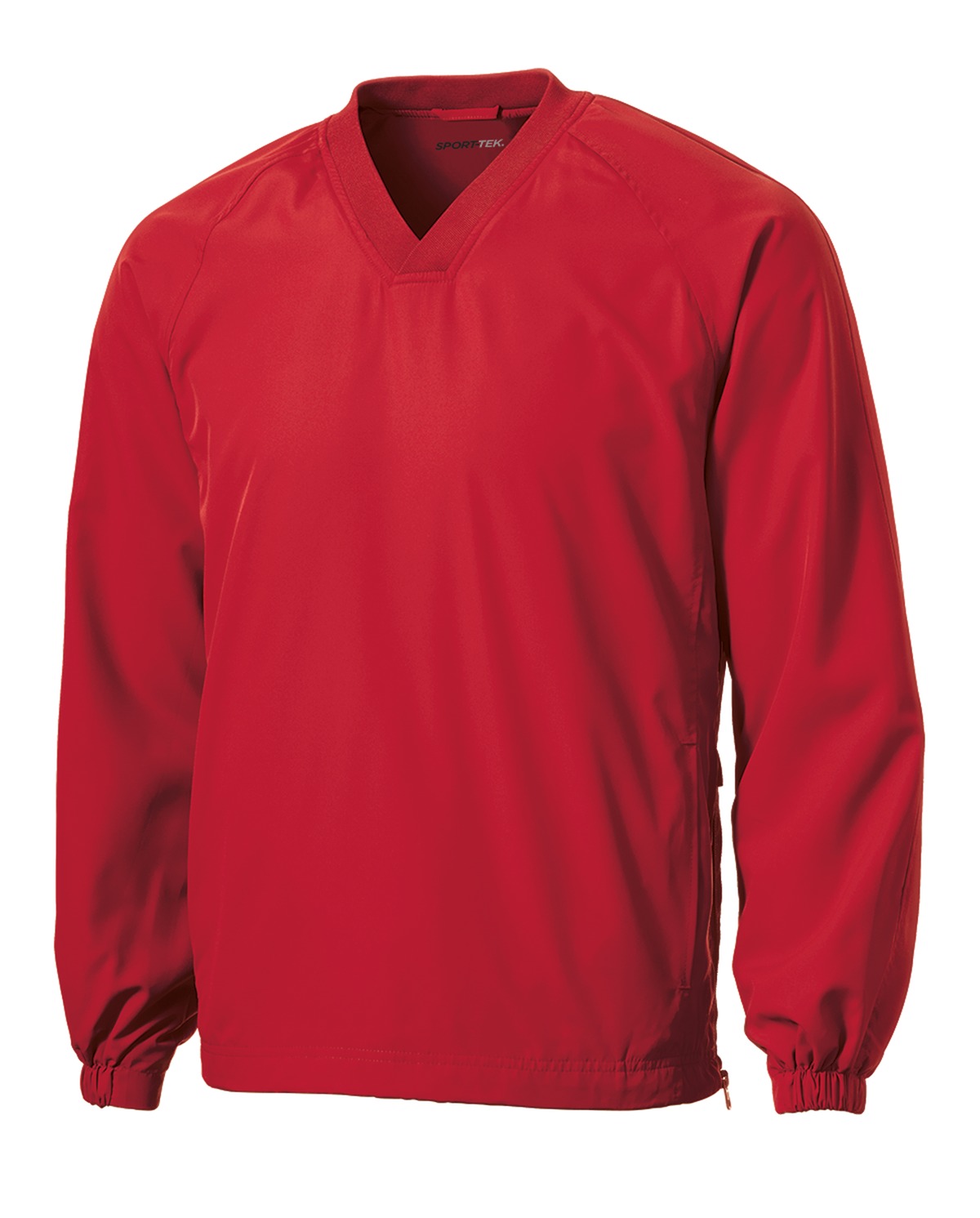 Sport-Tek V-Neck Raglan Wind Shirt. JST72