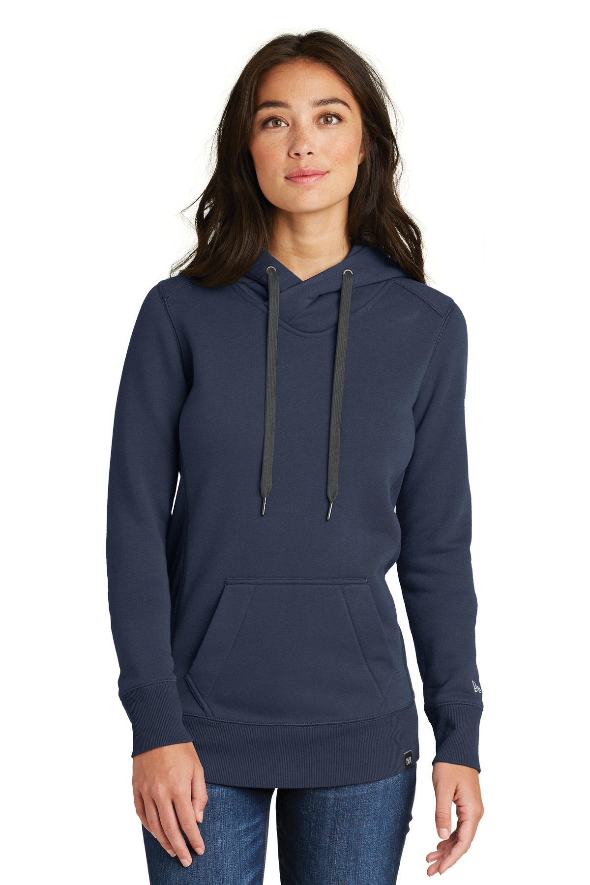 LNEA500-New Era    Ladies French Terry Pullover Hoodie. LNEA500