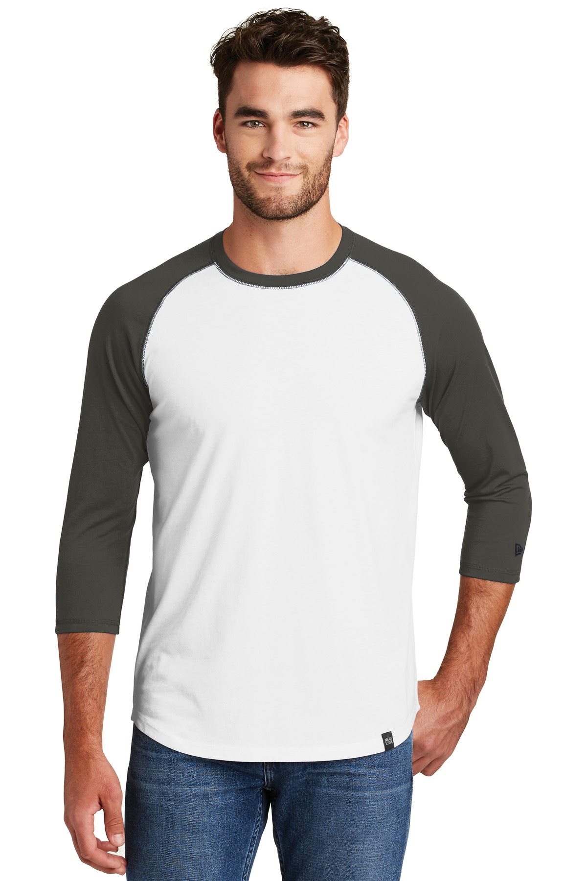 New Era   Heritage Blend 3/4-Sleeve Baseball Raglan Tee.