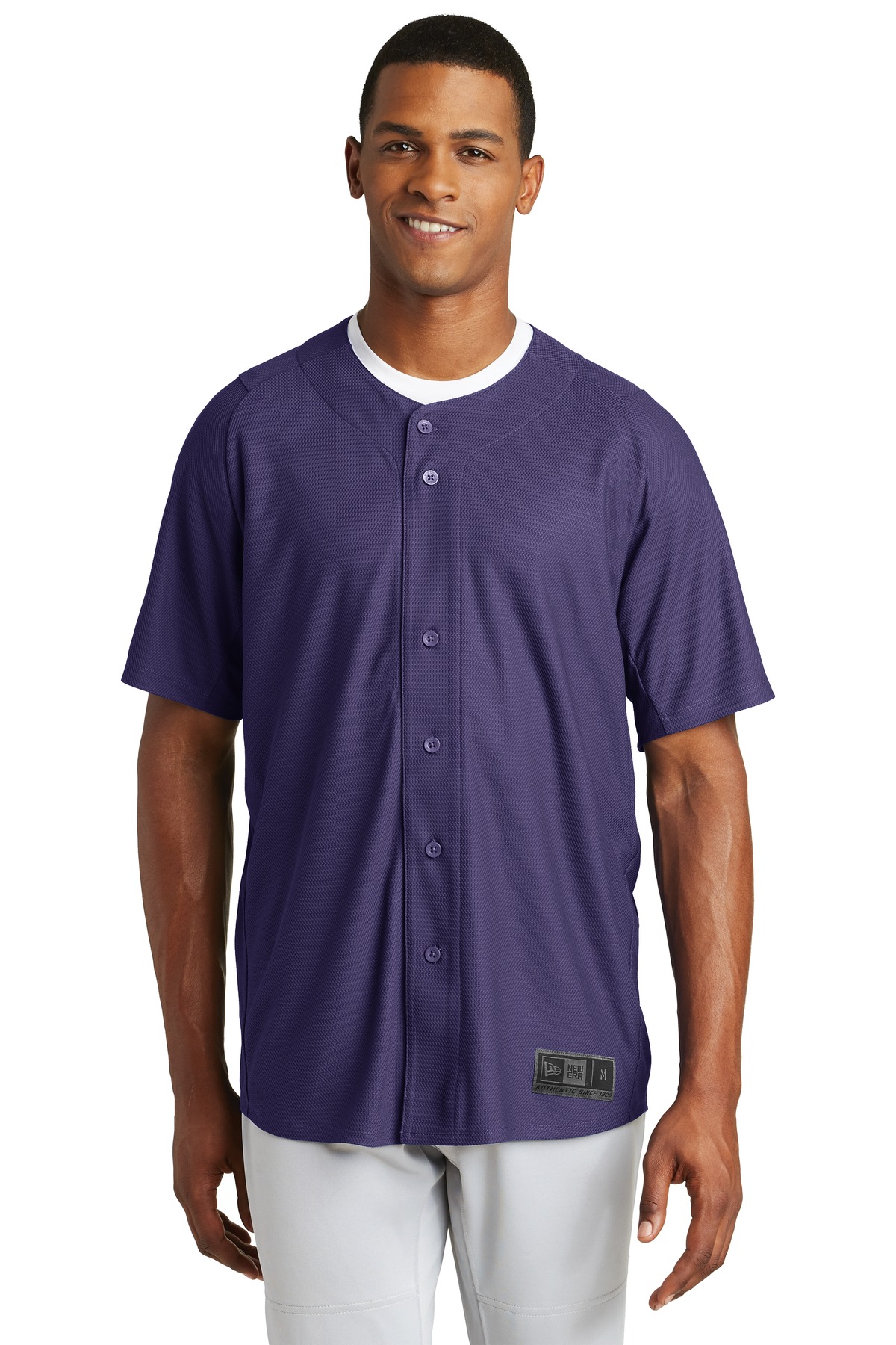 New Era Diamond Era Full-Button Jersey. NEA220