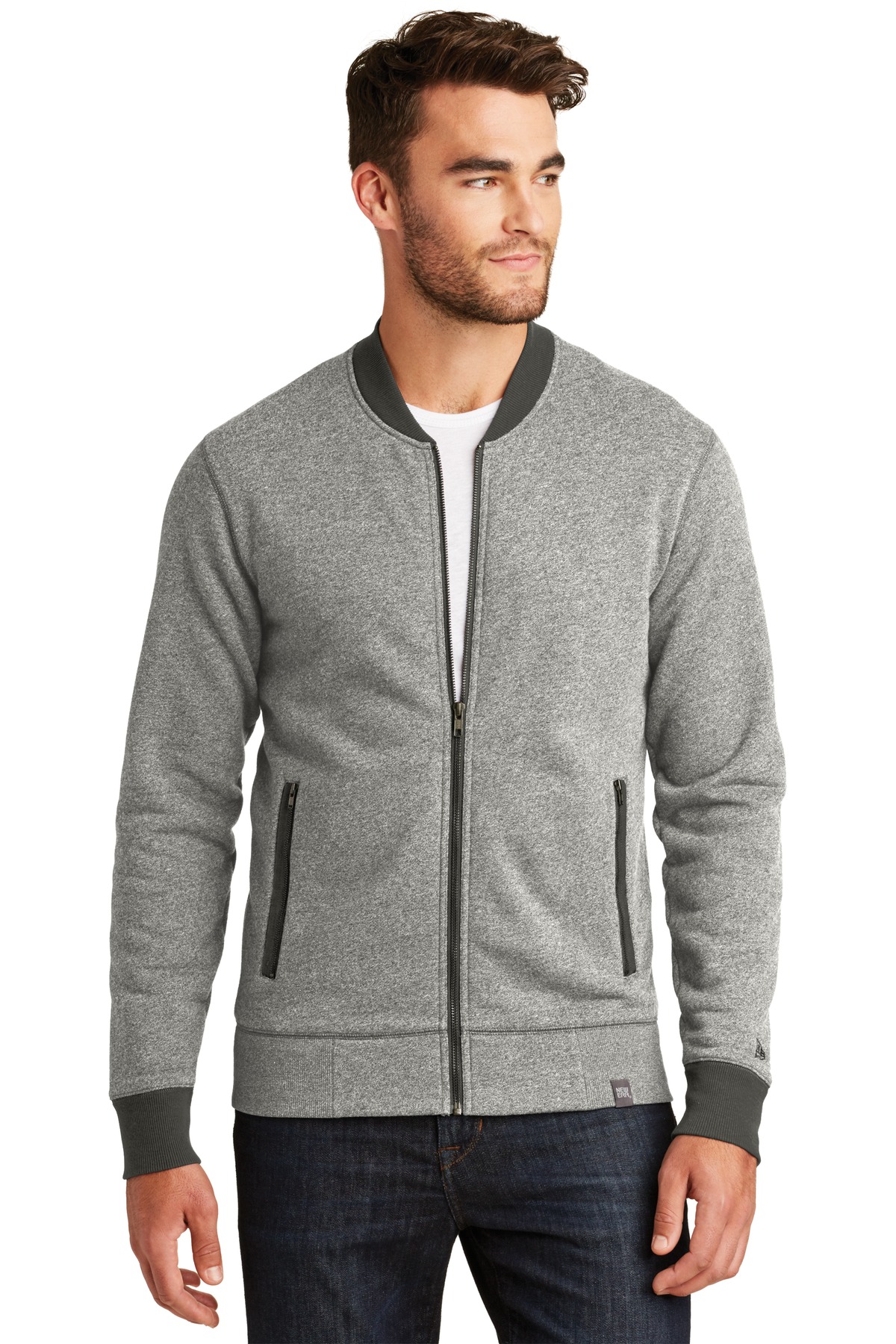 NEA503-New Era    French Terry Baseball Full-Zip. NEA503