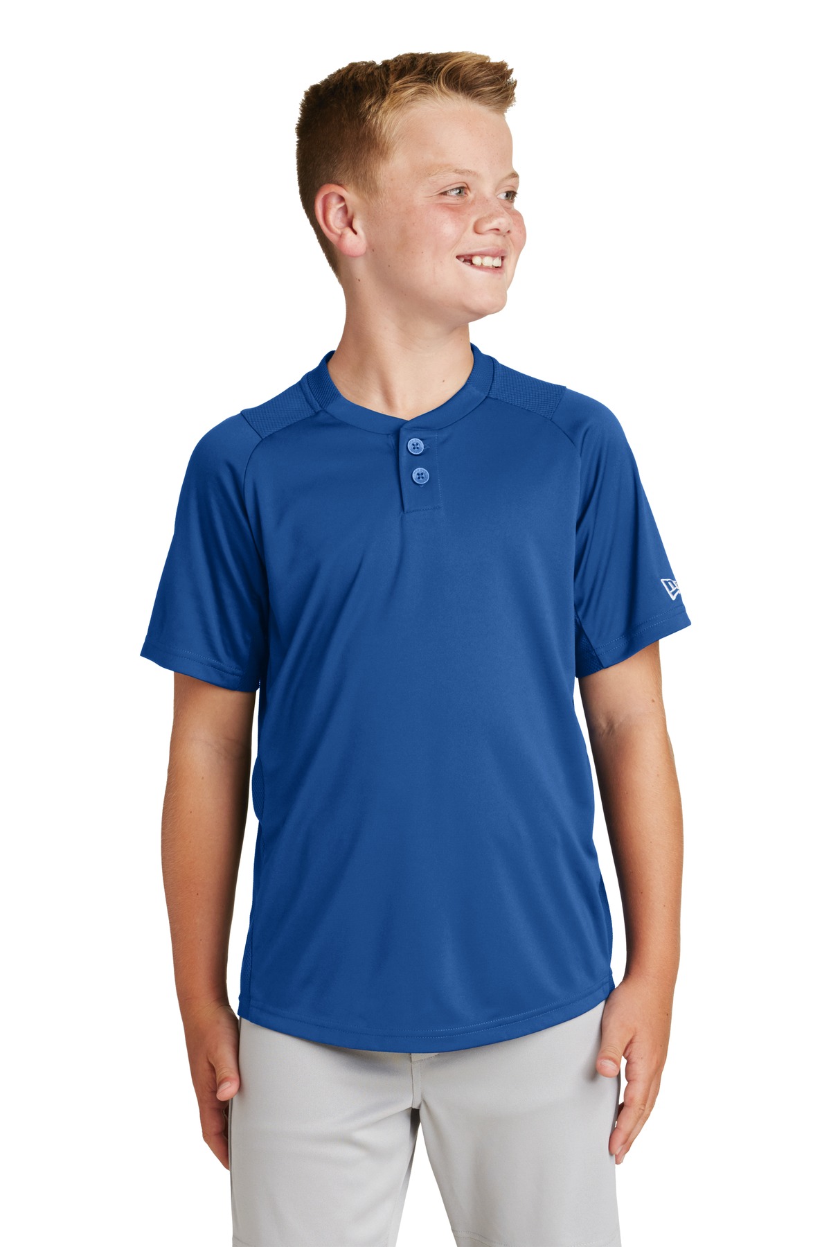 New Era Youth Diamond Era 2-Button Jersey. YNEA221