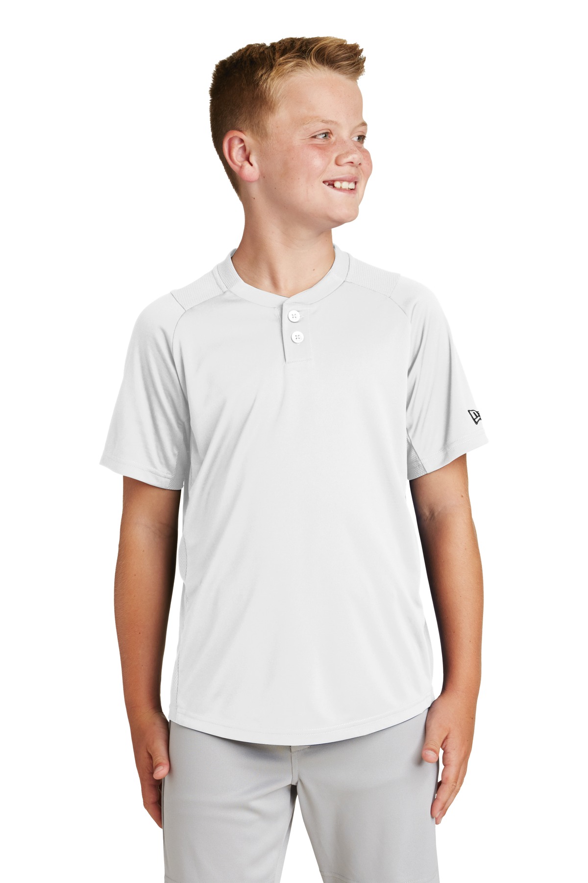 New Era Youth Diamond Era 2-Button Jersey. YNEA221