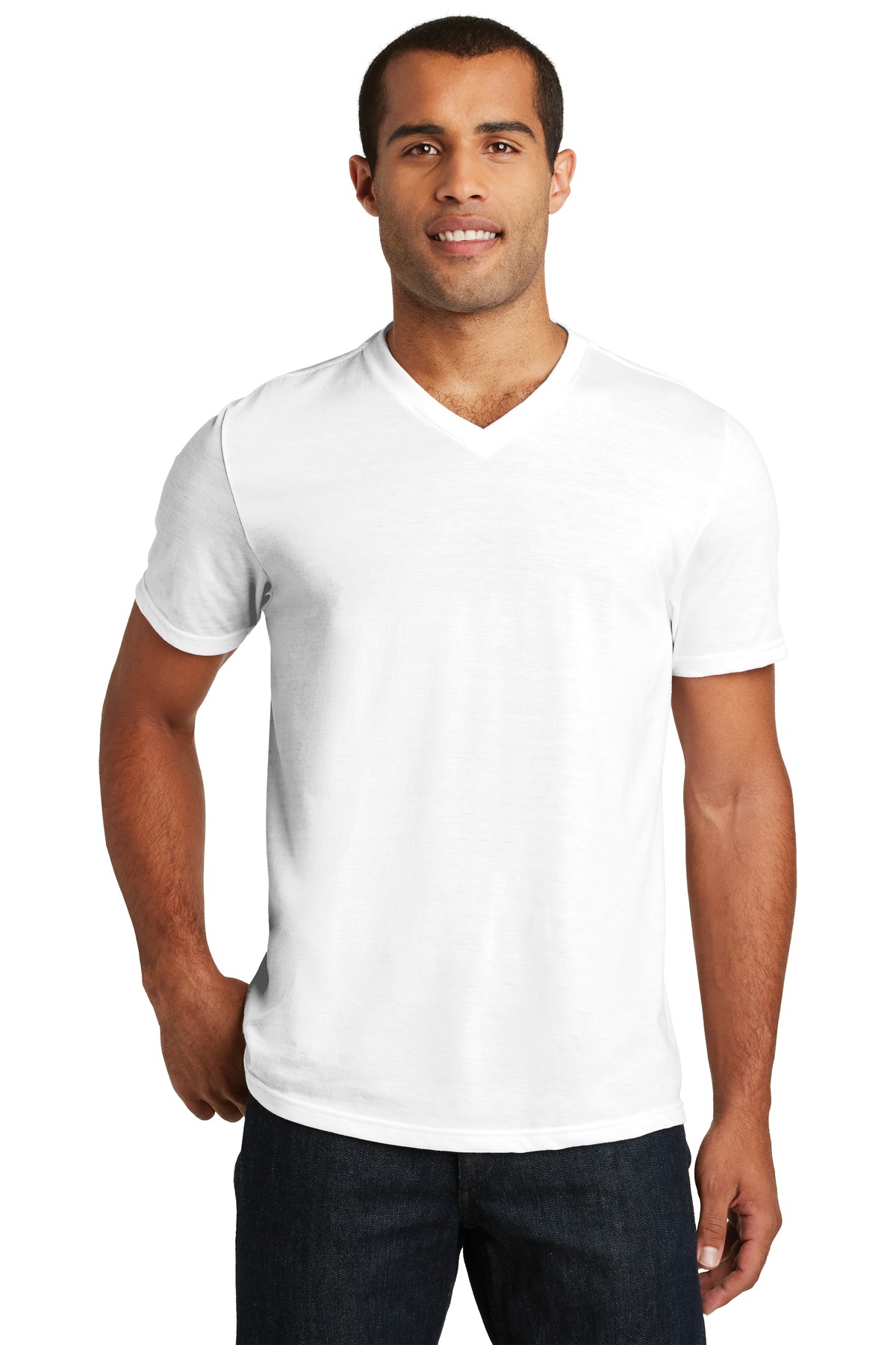 District Hospitality T-Shirts ® Perfect Tri® V-Neck Tee.-District