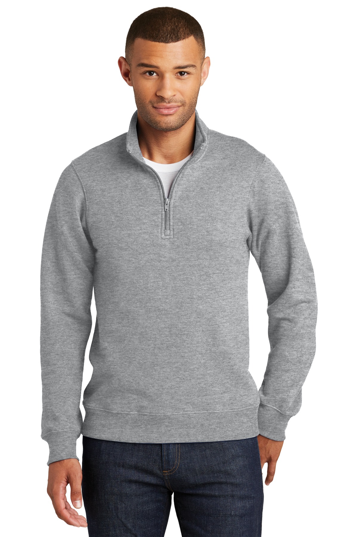 Port &#38; Company Fan Favorite Fleece 1/4&#45;Zip Pullover Sweatshirt-Port & Company