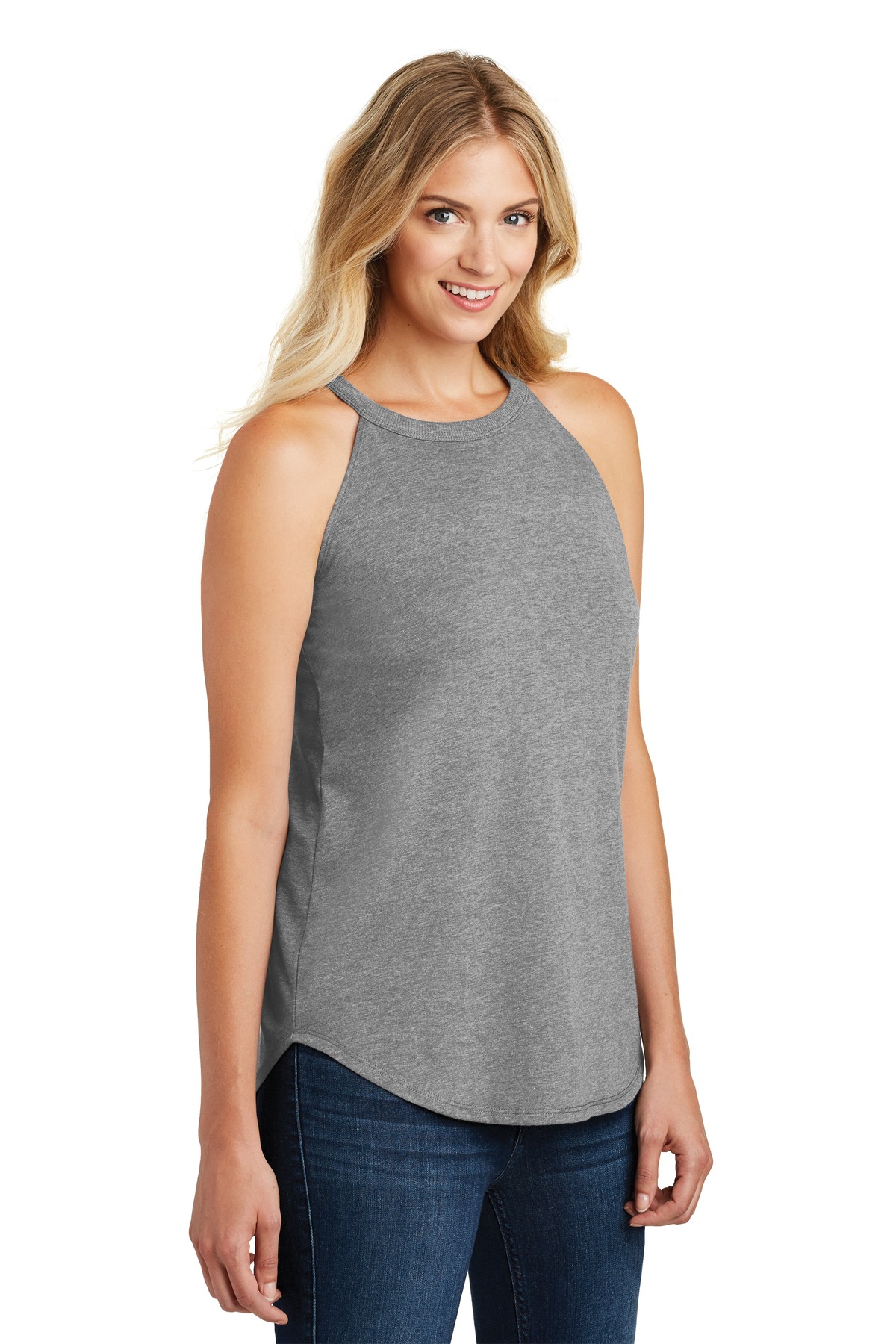 District Women's Perfect Tri Rocker Tank. DT137L