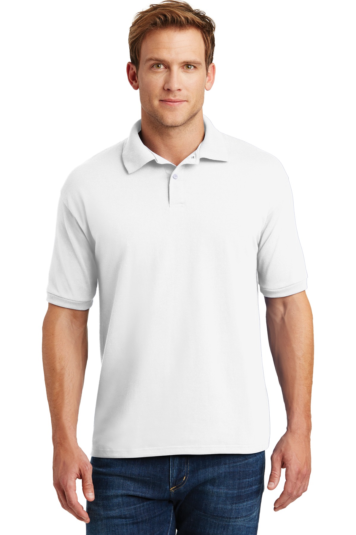 Hanes EcoSmart - 52-Ounce Jersey Knit Sport Shirt-Hanes