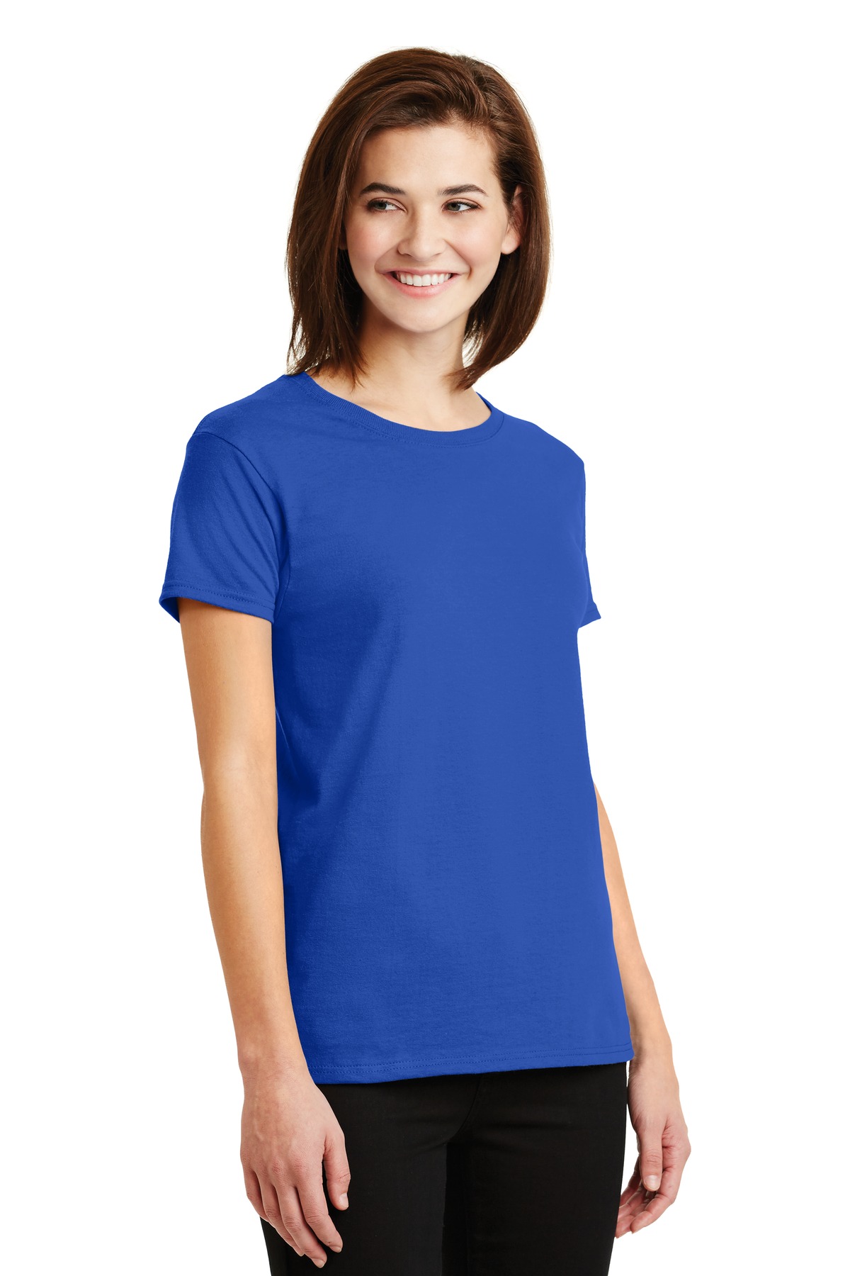 Gildan Women's Ultra Cotton 100% US Cotton T-Shirt. 2000L