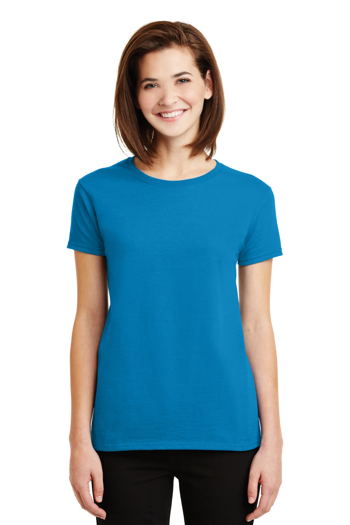 Gildan - Ladies 100% US Cotton T-Shirt. 2000L