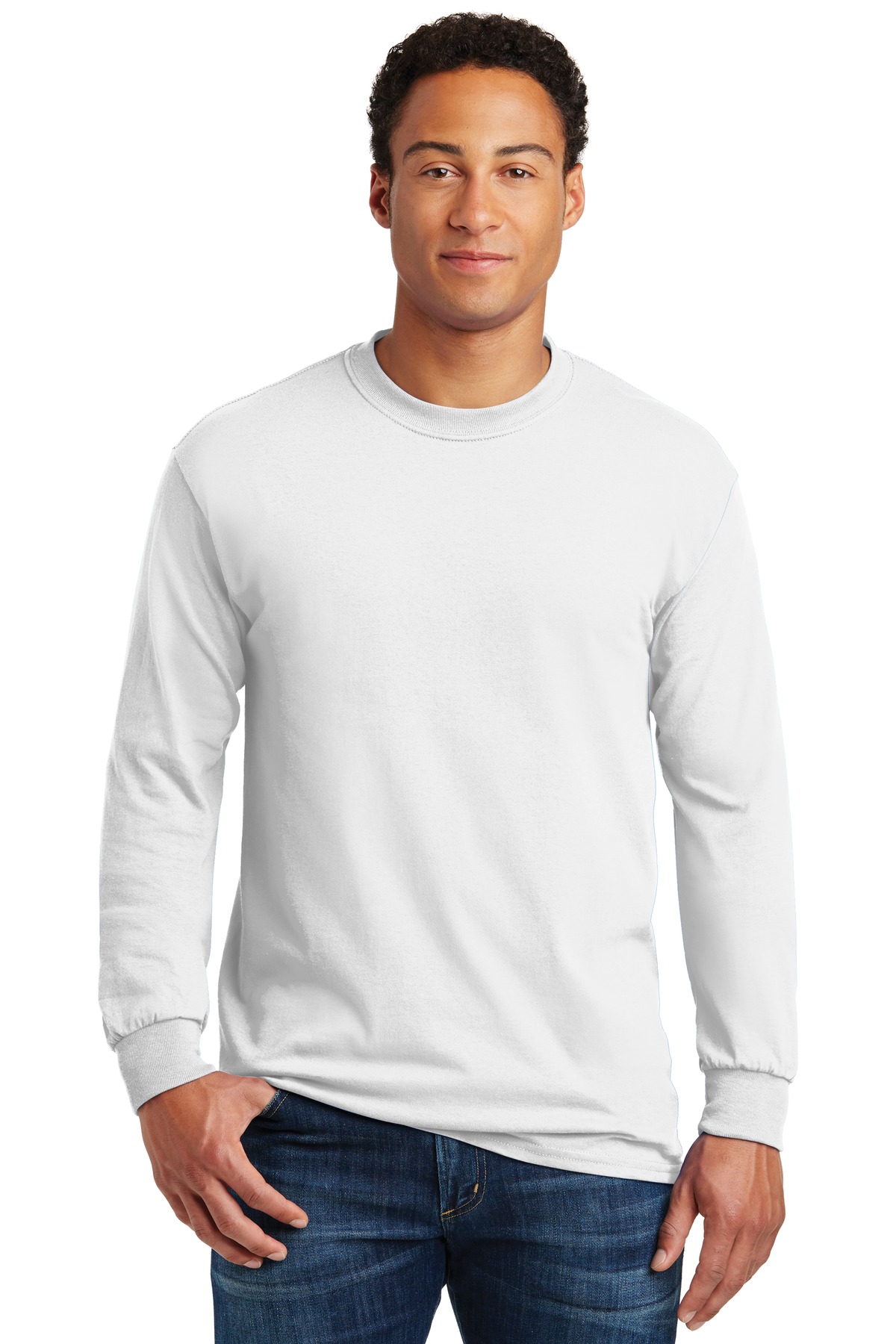 Gildan &#45; Heavy Cotton 100&#37; Cotton Long Sleeve T&#45;Shirt-Gildan