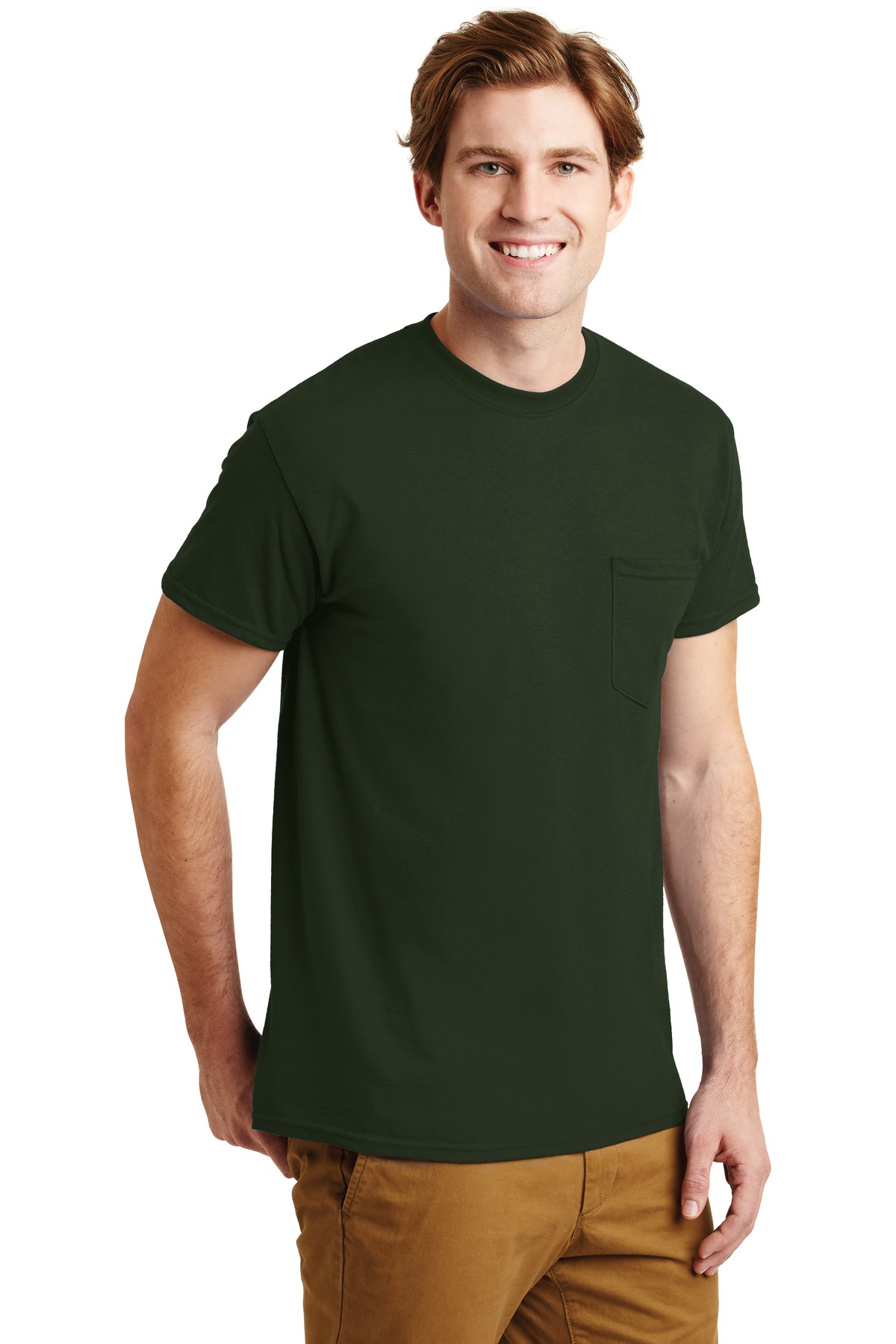 Gildan - DryBlend 50 Cotton/50 Poly Pocket T-Shirt. 8300