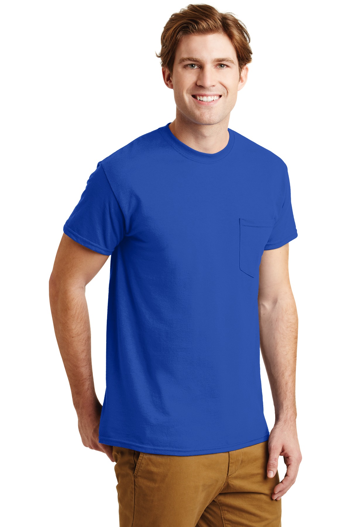 Gildan - DryBlend 50 Cotton/50 Poly Pocket T-Shirt. 8300