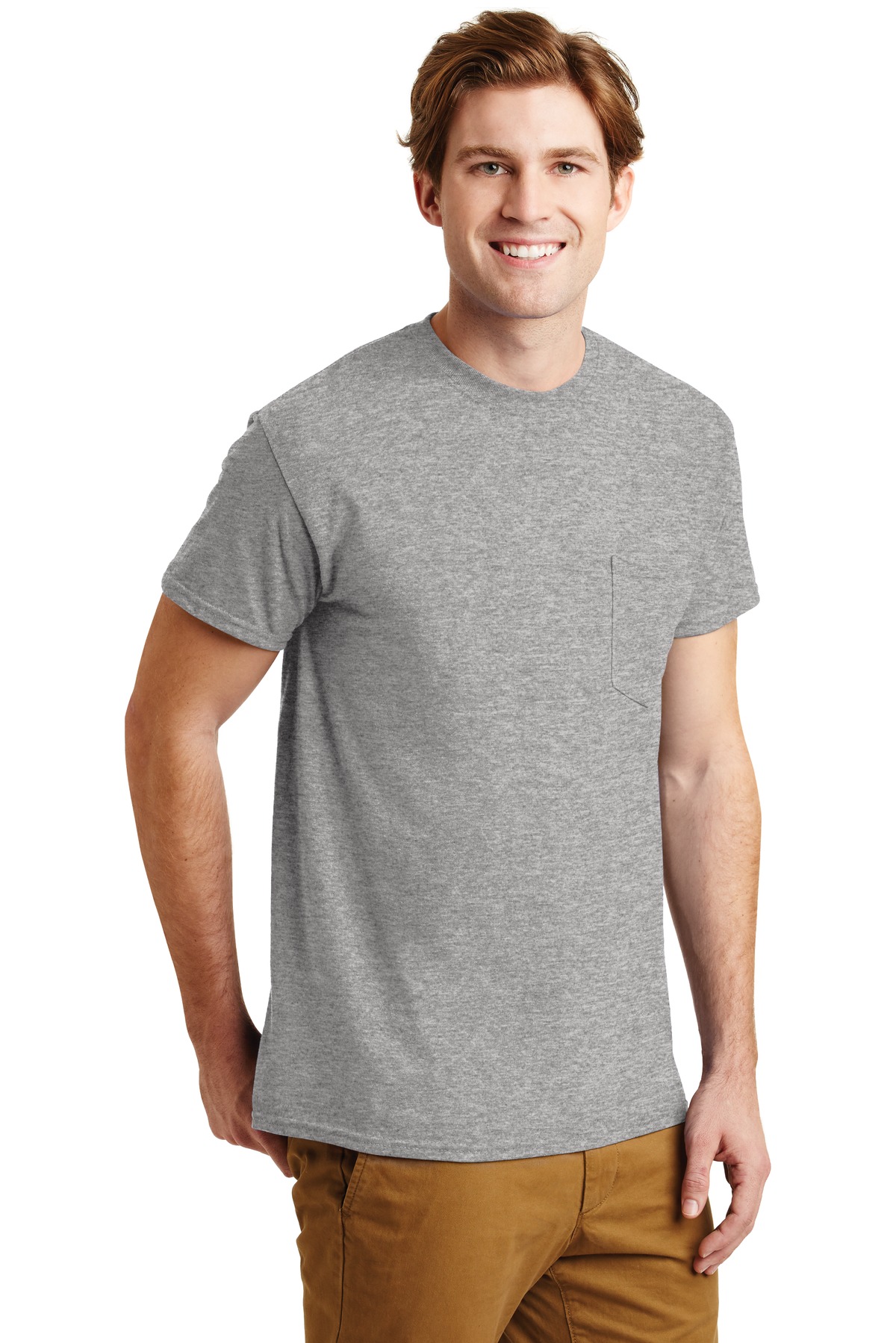 Gildan - DryBlend 50 Cotton/50 Poly Pocket T-Shirt. 8300