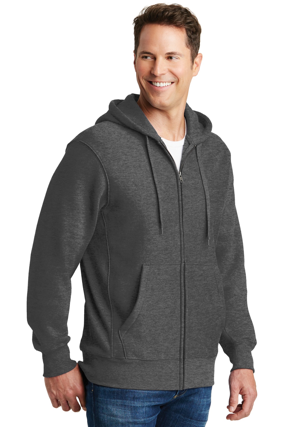 Sport-Tek Super Heavyweight Full-Zip Hooded Sweatshirt. F282