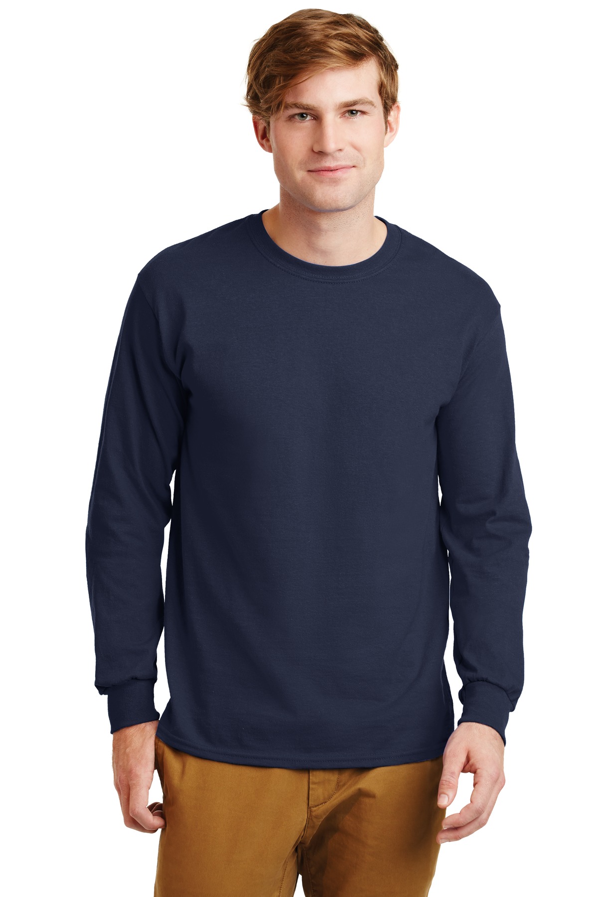 G2400-Gildan   - Ultra Cotton   100% Cotton Long Sleeve T-Shirt.  G2400