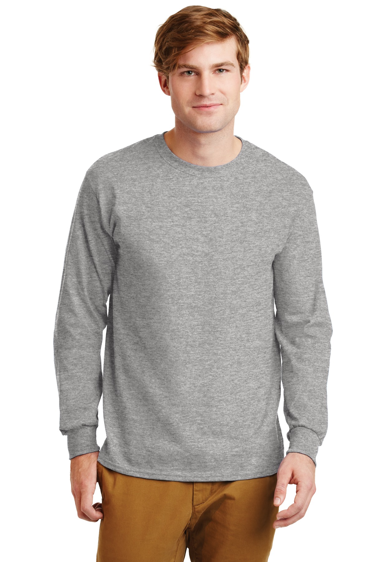 G2400-Gildan   - Ultra Cotton   100% Cotton Long Sleeve T-Shirt.  G2400