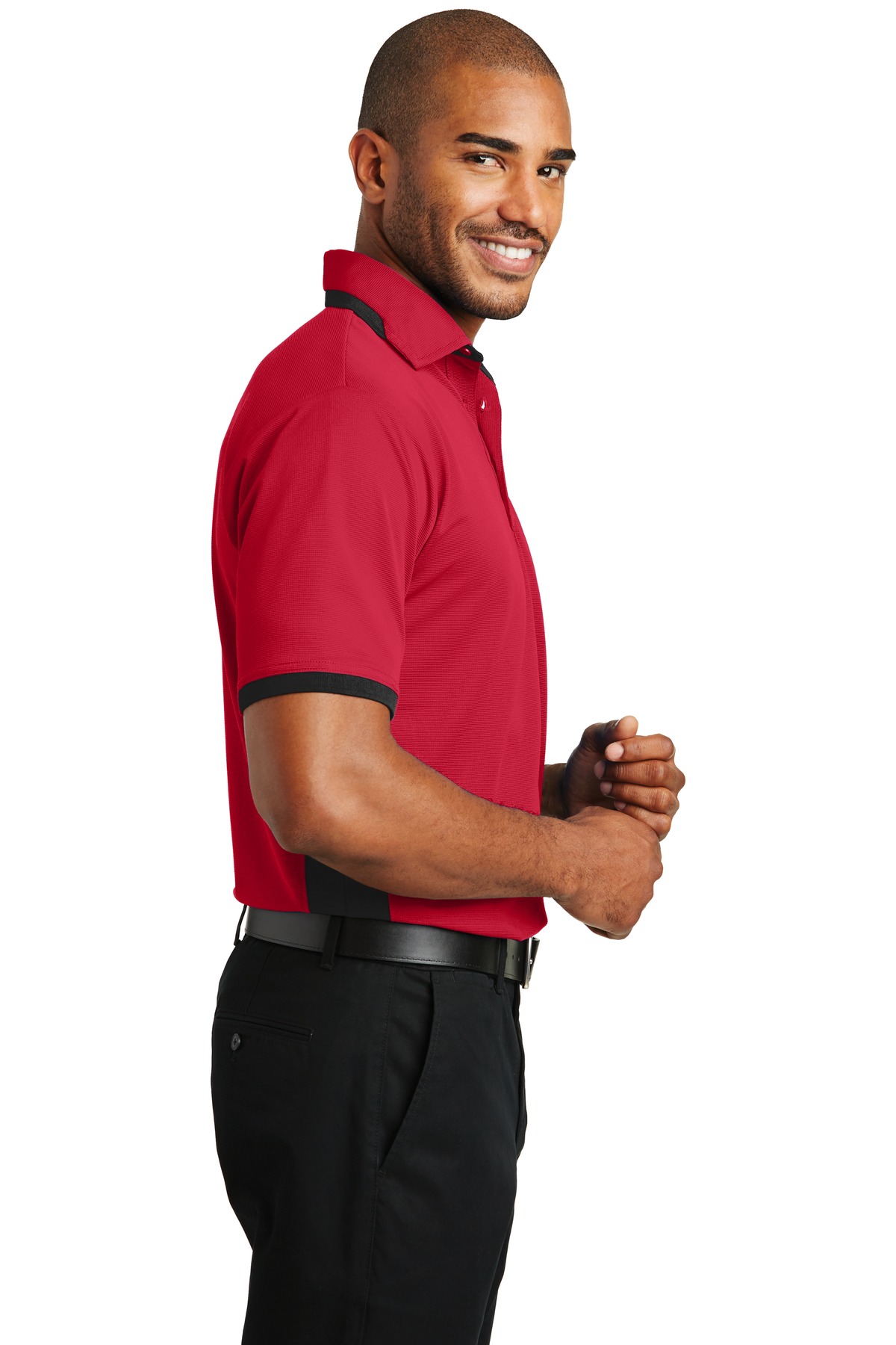 Port Authority Dry Zone Colorblock Ottoman Polo. K524
