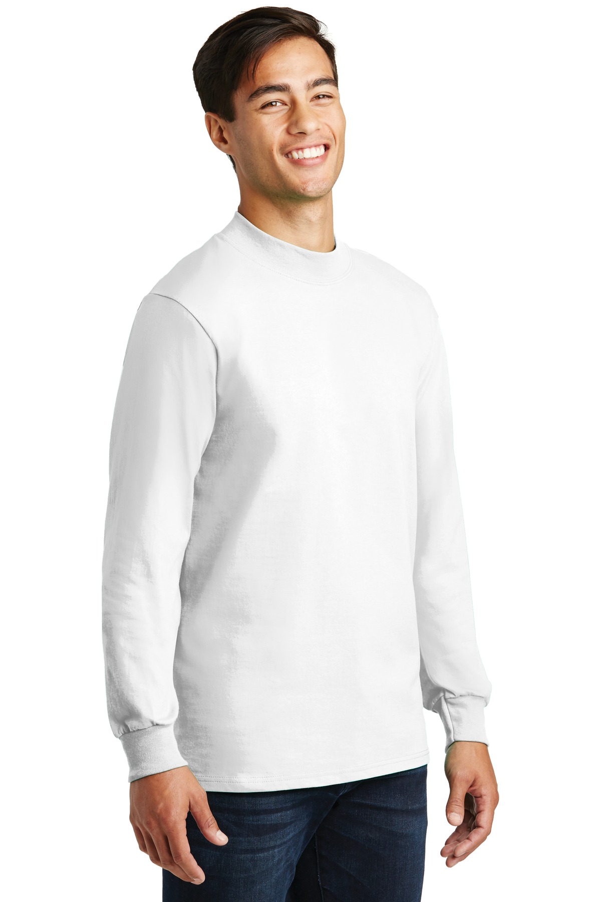 Port & Co Essential Mock Turtleneck. PC61M