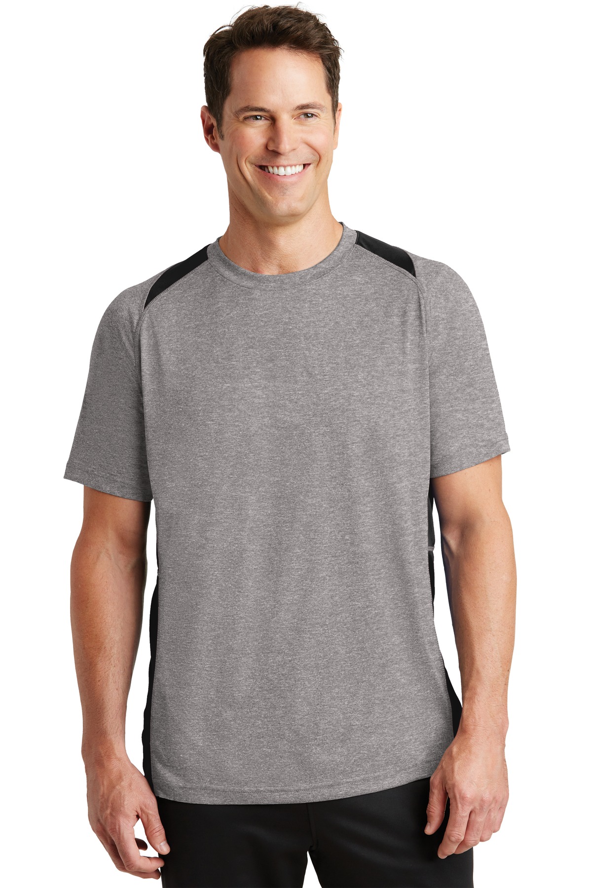 Sport-Tek Activewear T-Shirts for Hospitality ® Heather Colorblock Contender Tee.-Sport-Tek
