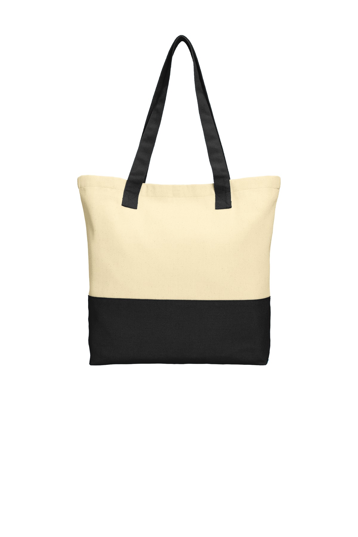 Port Authority Hospitality Bags ® Colorblock Cotton Tote.-Port Authority