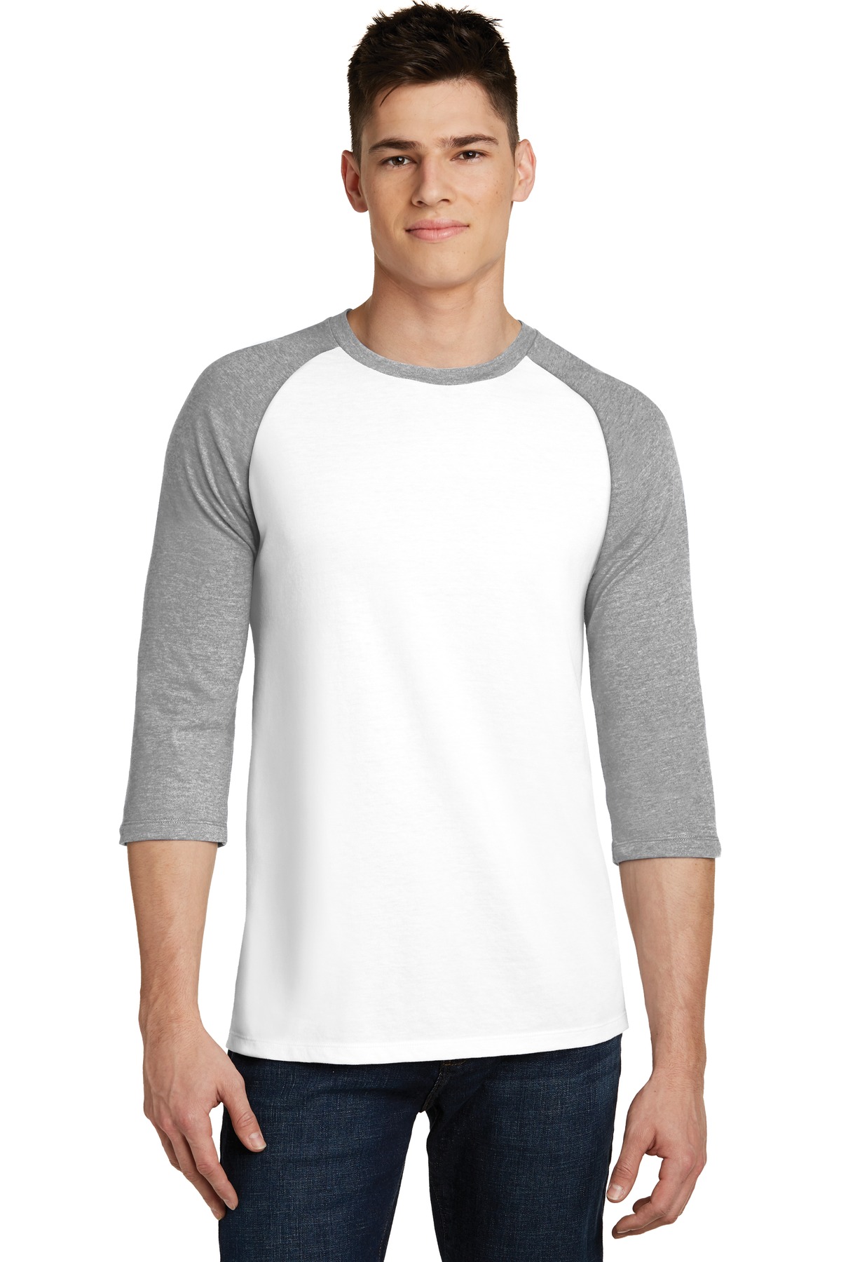 District Hospitality T-Shirts ® Very Important Tee® 3/4-Sleeve Raglan.-District